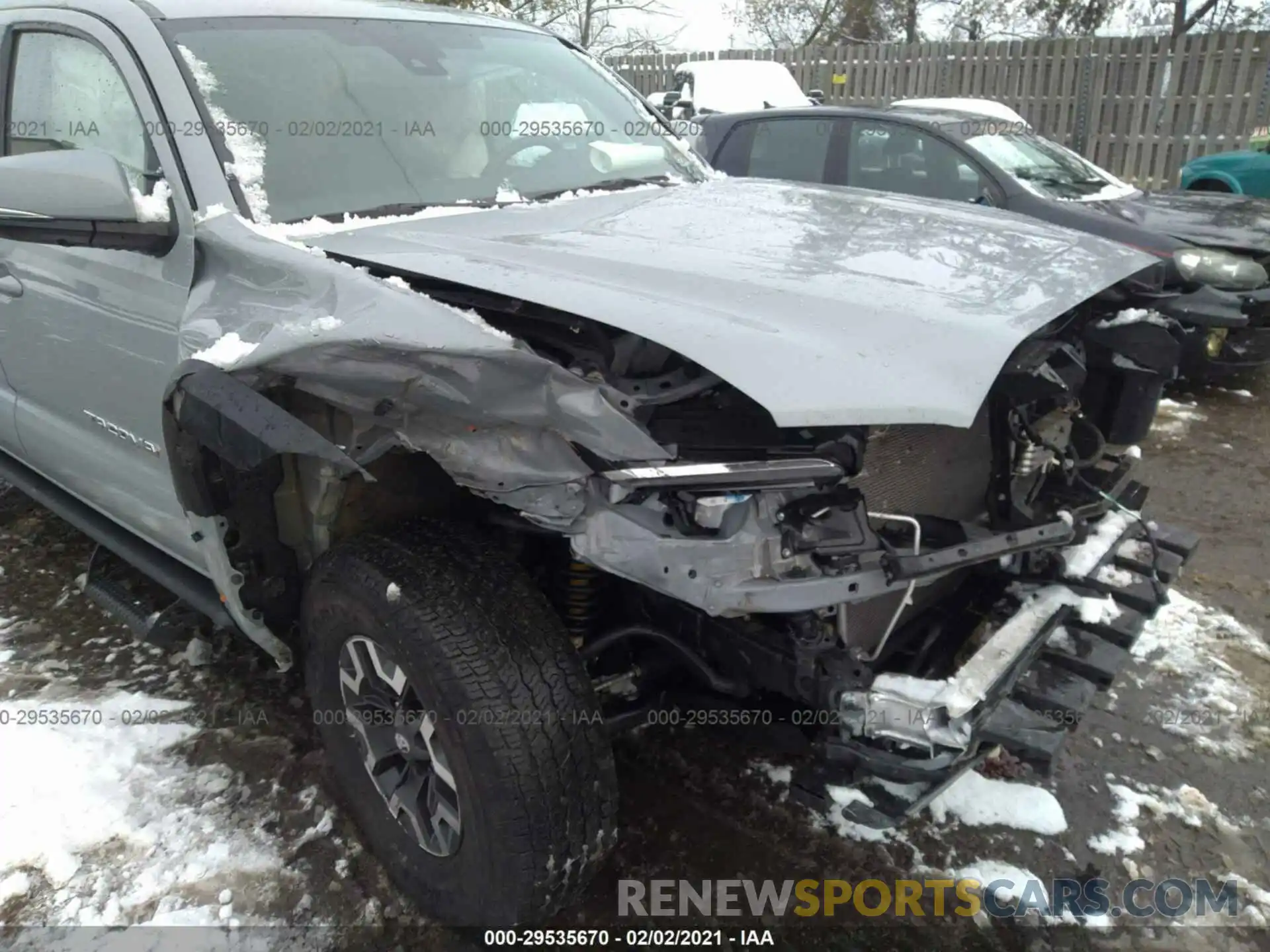 6 Photograph of a damaged car 3TMCZ5ANXLM312337 TOYOTA TACOMA 4WD 2020