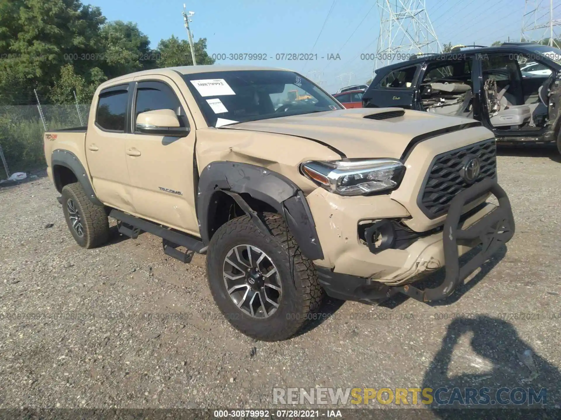 1 Photograph of a damaged car 3TMCZ5ANXLM319661 TOYOTA TACOMA 4WD 2020