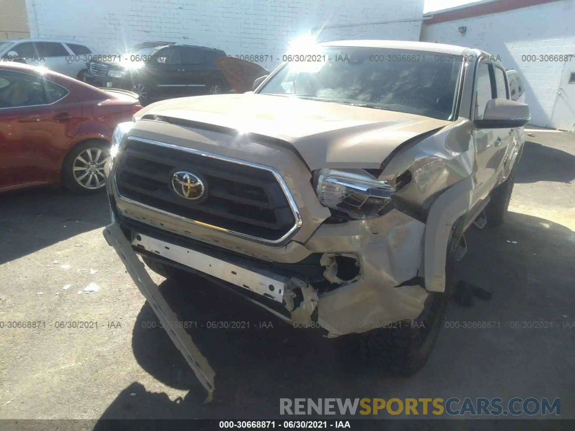 6 Photograph of a damaged car 3TMCZ5ANXLM320258 TOYOTA TACOMA 4WD 2020