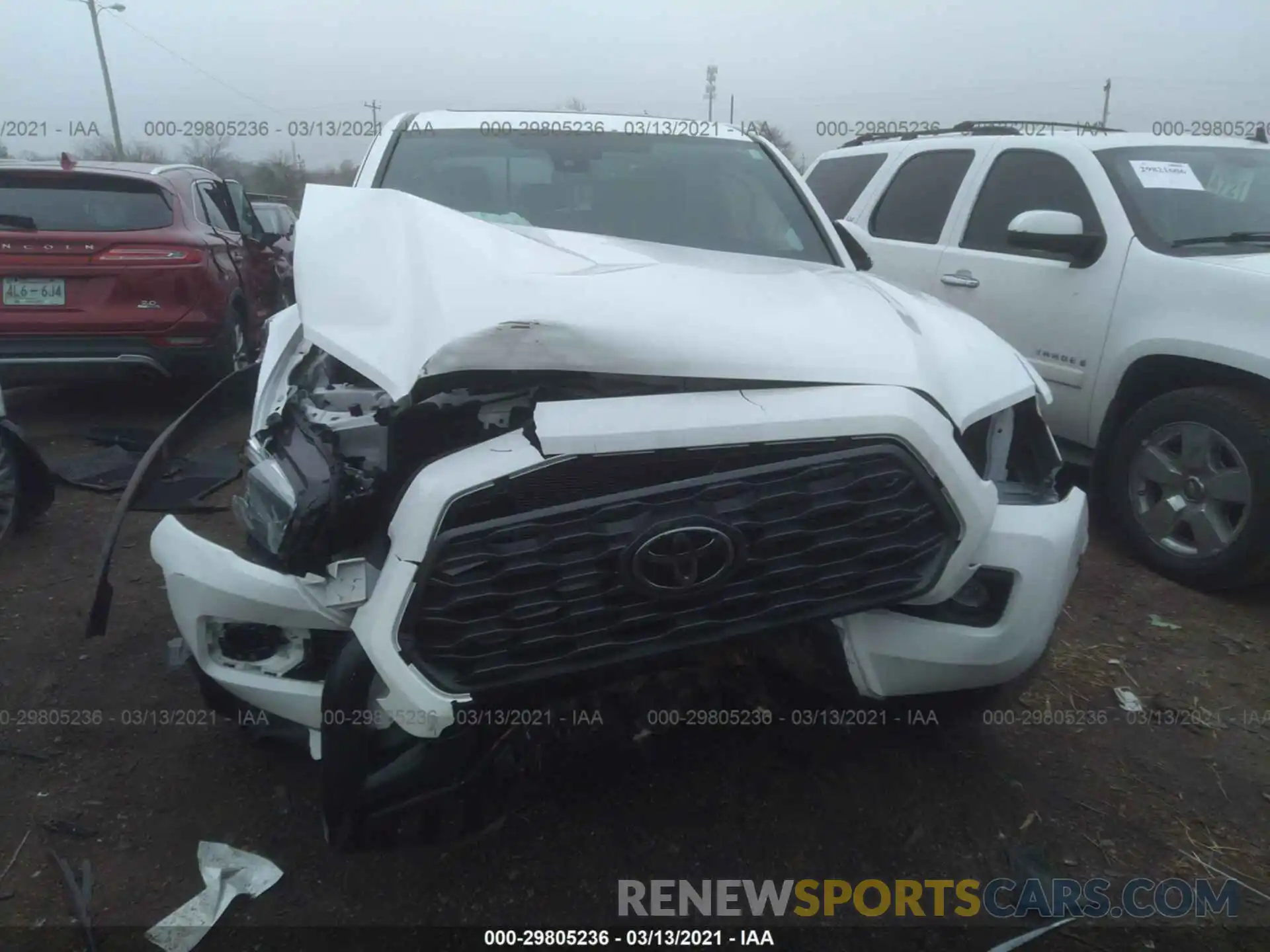 6 Photograph of a damaged car 3TMCZ5ANXLM320745 TOYOTA TACOMA 4WD 2020