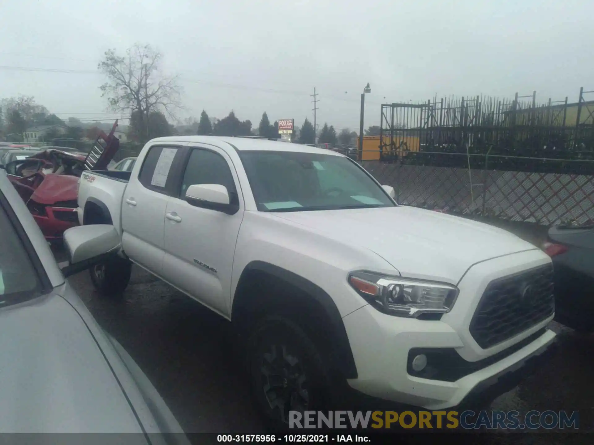 1 Photograph of a damaged car 3TMCZ5ANXLM321247 TOYOTA TACOMA 4WD 2020