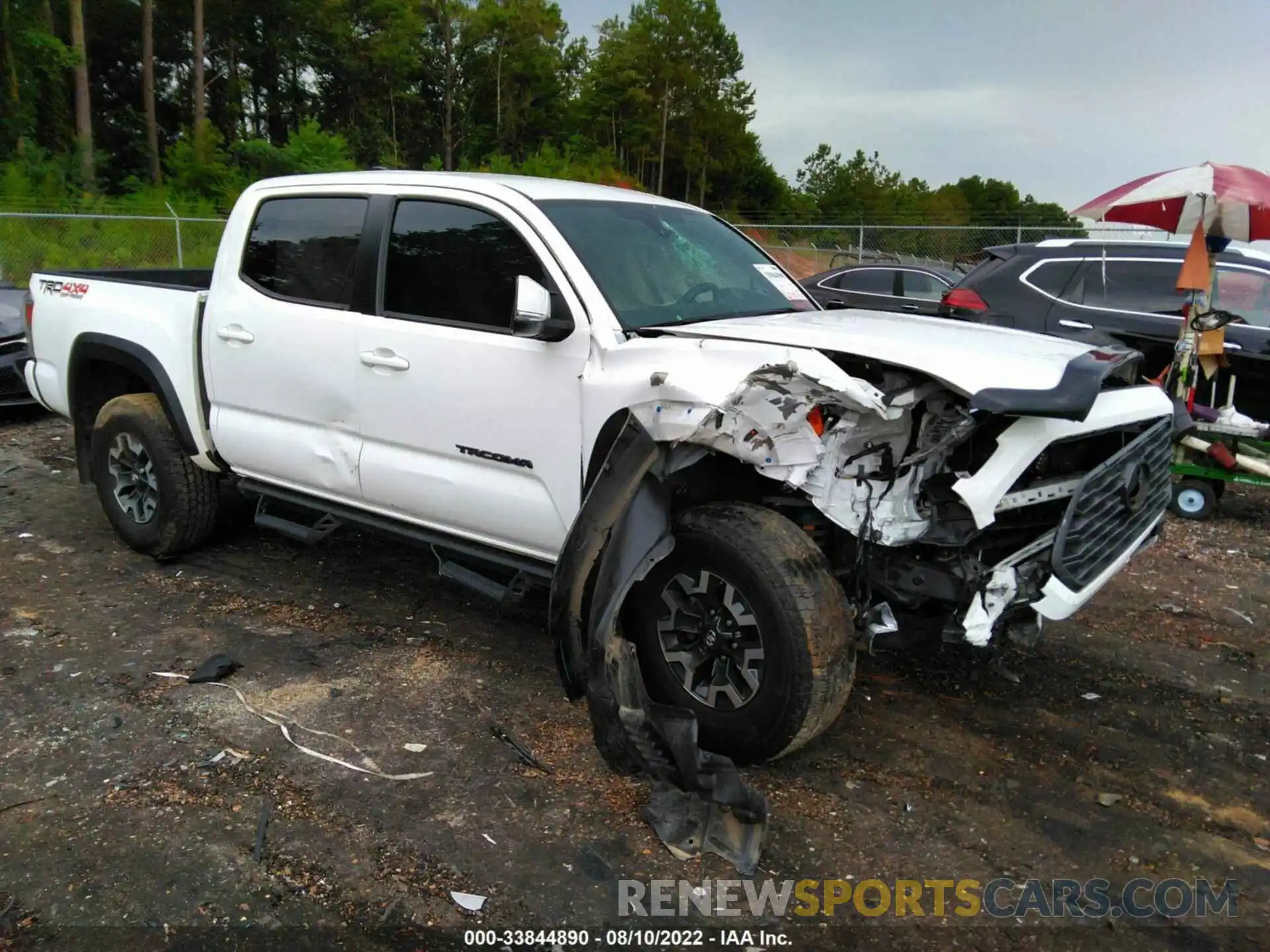 1 Photograph of a damaged car 3TMCZ5ANXLM321569 TOYOTA TACOMA 4WD 2020