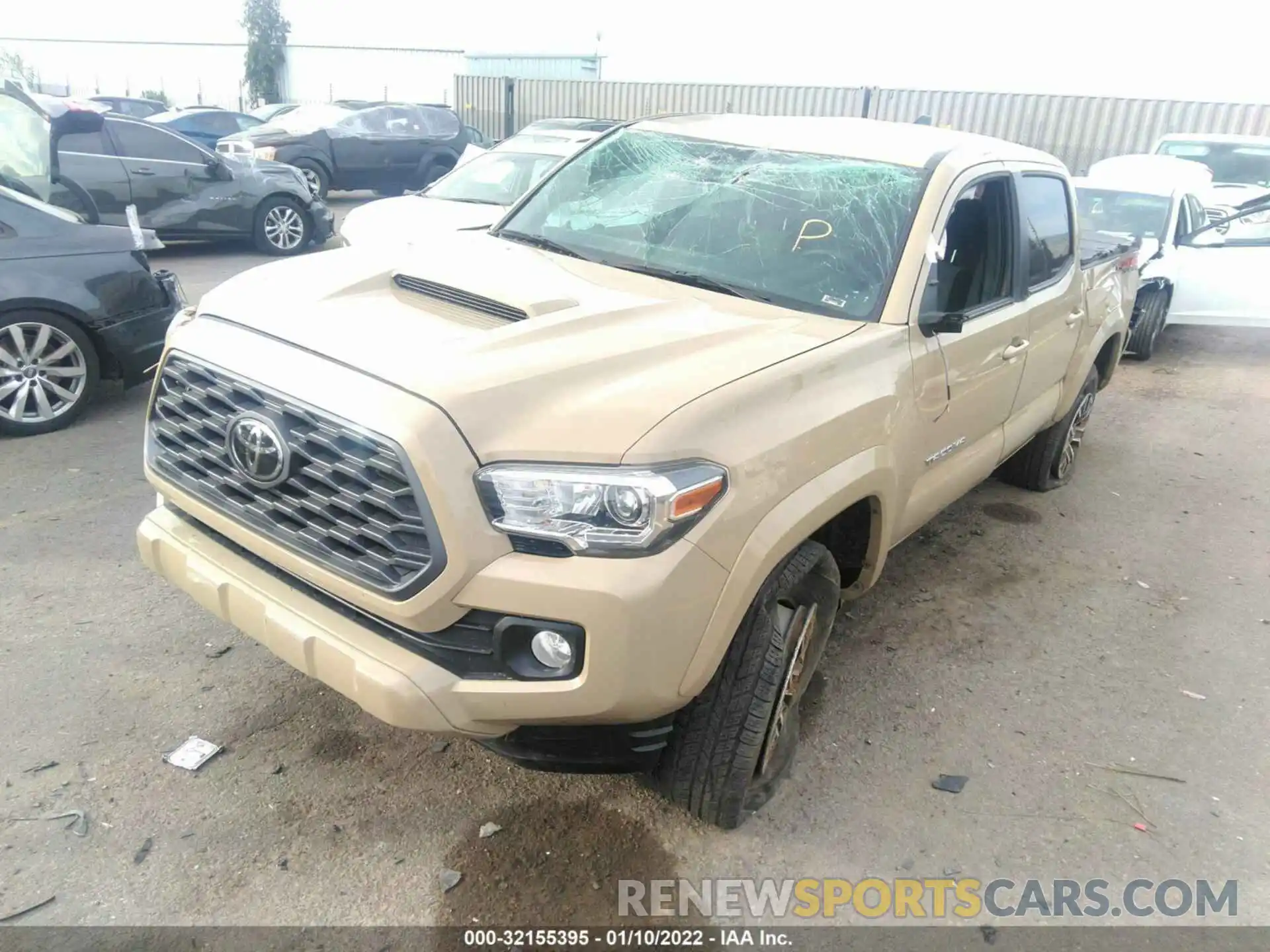 2 Photograph of a damaged car 3TMCZ5ANXLM324696 TOYOTA TACOMA 4WD 2020