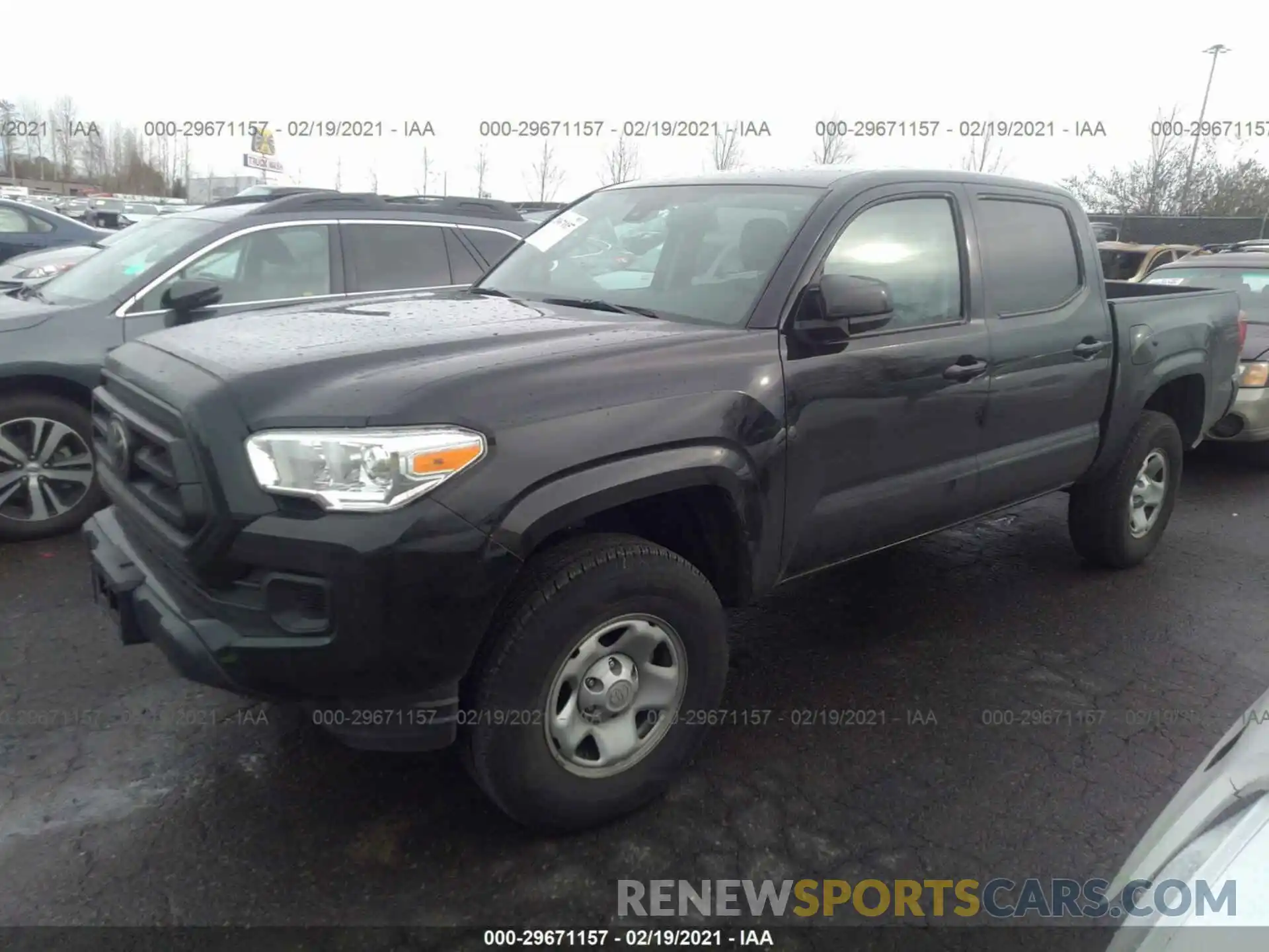 2 Photograph of a damaged car 3TMCZ5ANXLM328540 TOYOTA TACOMA 4WD 2020