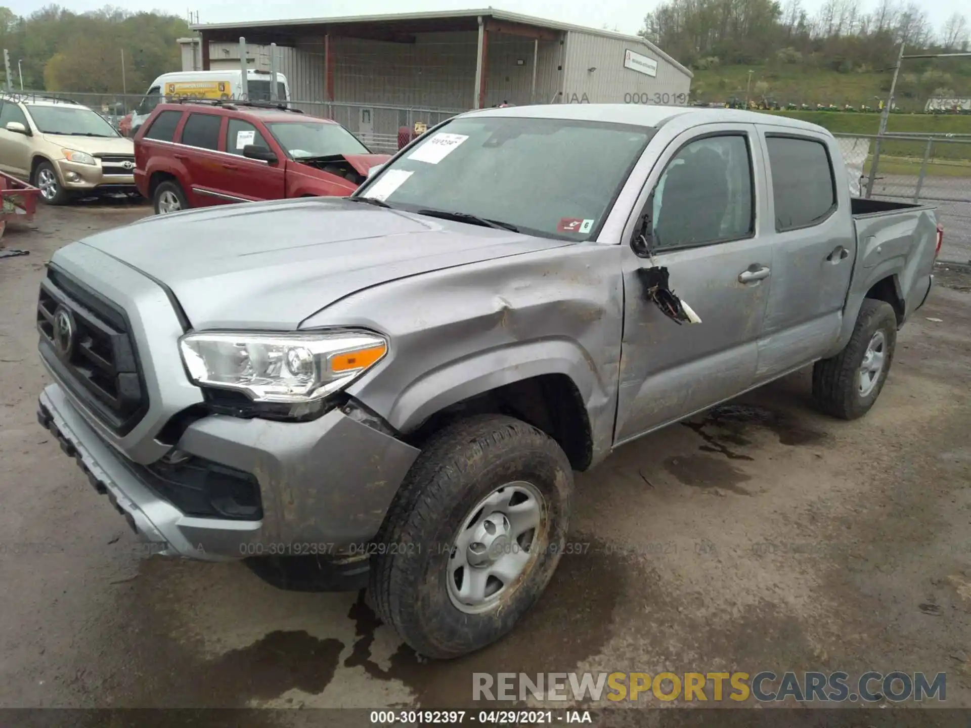 2 Фотография поврежденного автомобиля 3TMCZ5ANXLM345225 TOYOTA TACOMA 4WD 2020