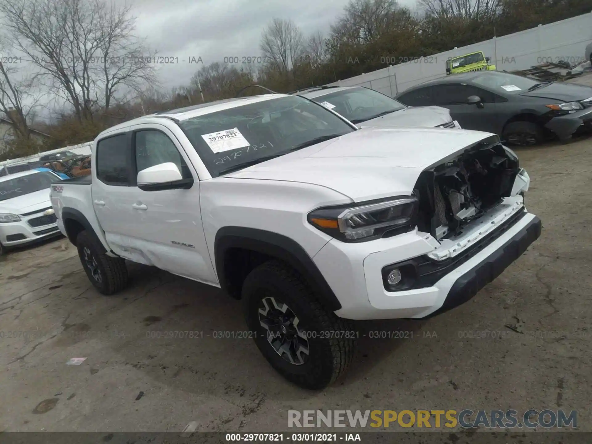 1 Photograph of a damaged car 3TMCZ5ANXLM348917 TOYOTA TACOMA 4WD 2020