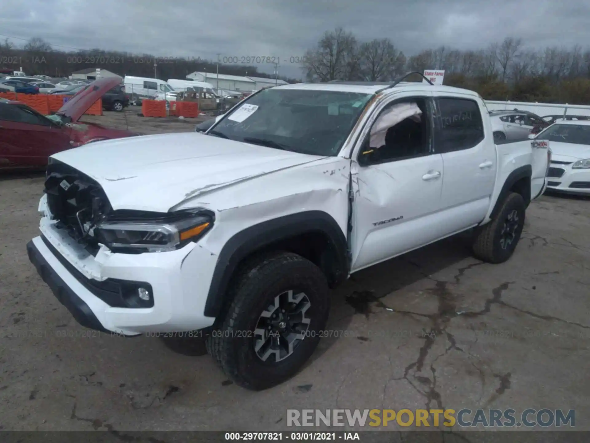 2 Photograph of a damaged car 3TMCZ5ANXLM348917 TOYOTA TACOMA 4WD 2020