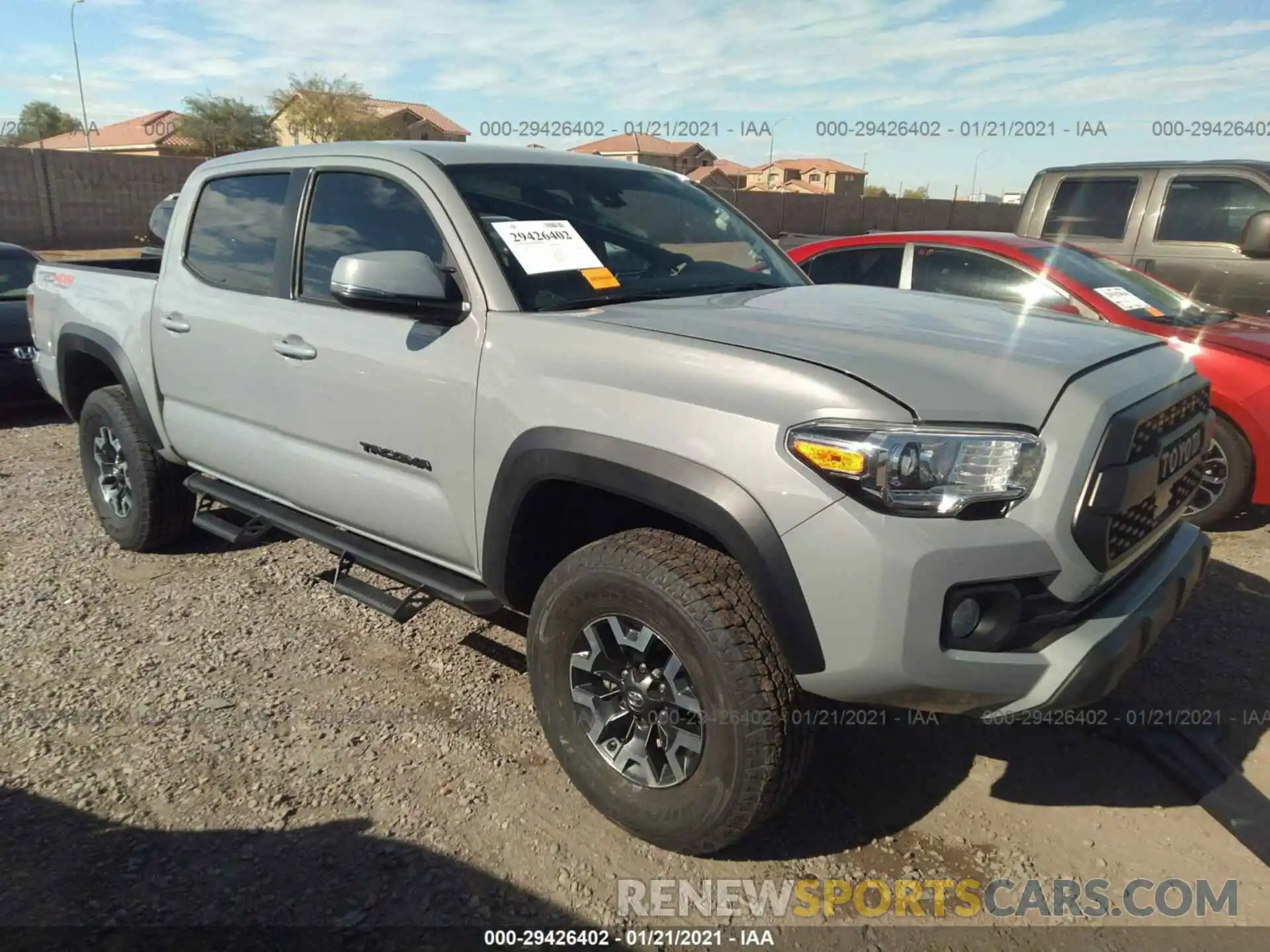 1 Photograph of a damaged car 3TMCZ5ANXLM353776 TOYOTA TACOMA 4WD 2020