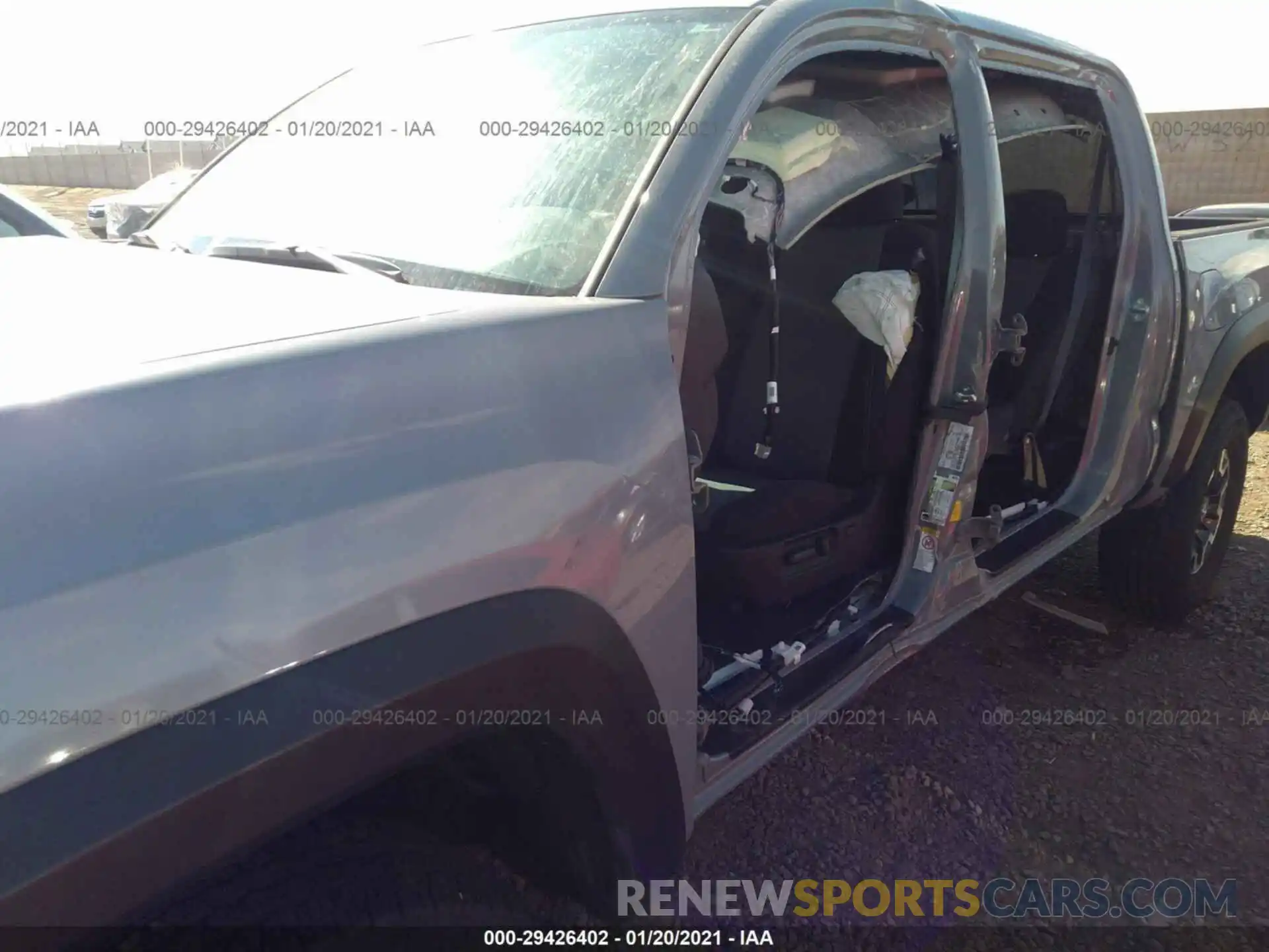 6 Photograph of a damaged car 3TMCZ5ANXLM353776 TOYOTA TACOMA 4WD 2020