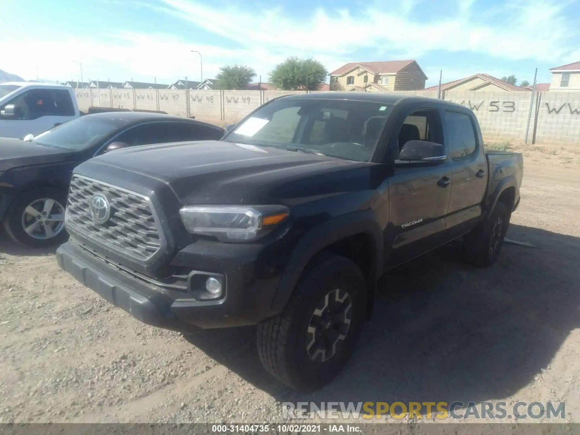 2 Photograph of a damaged car 3TMCZ5ANXLM366110 TOYOTA TACOMA 4WD 2020