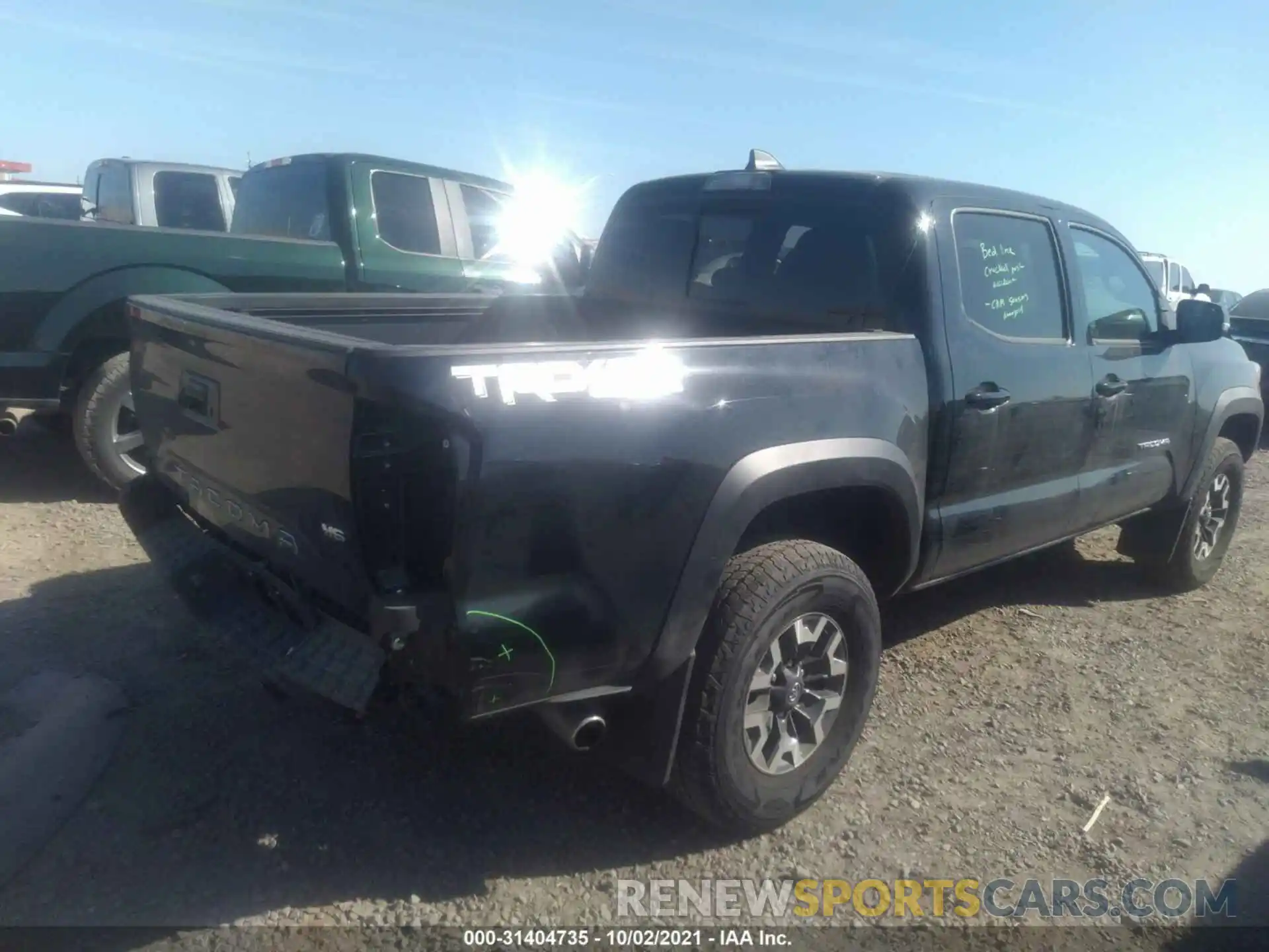 4 Фотография поврежденного автомобиля 3TMCZ5ANXLM366110 TOYOTA TACOMA 4WD 2020