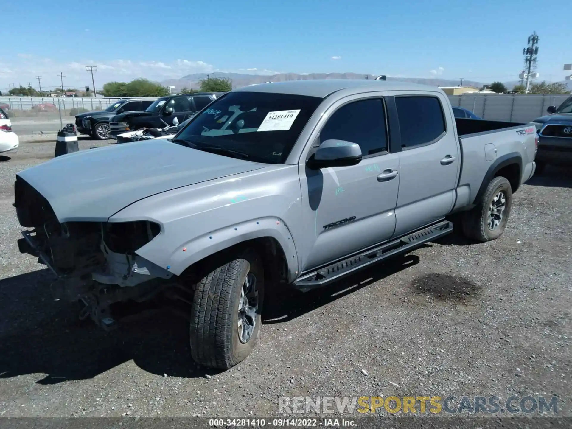 2 Photograph of a damaged car 3TMDZ5BN0LM081371 TOYOTA TACOMA 4WD 2020