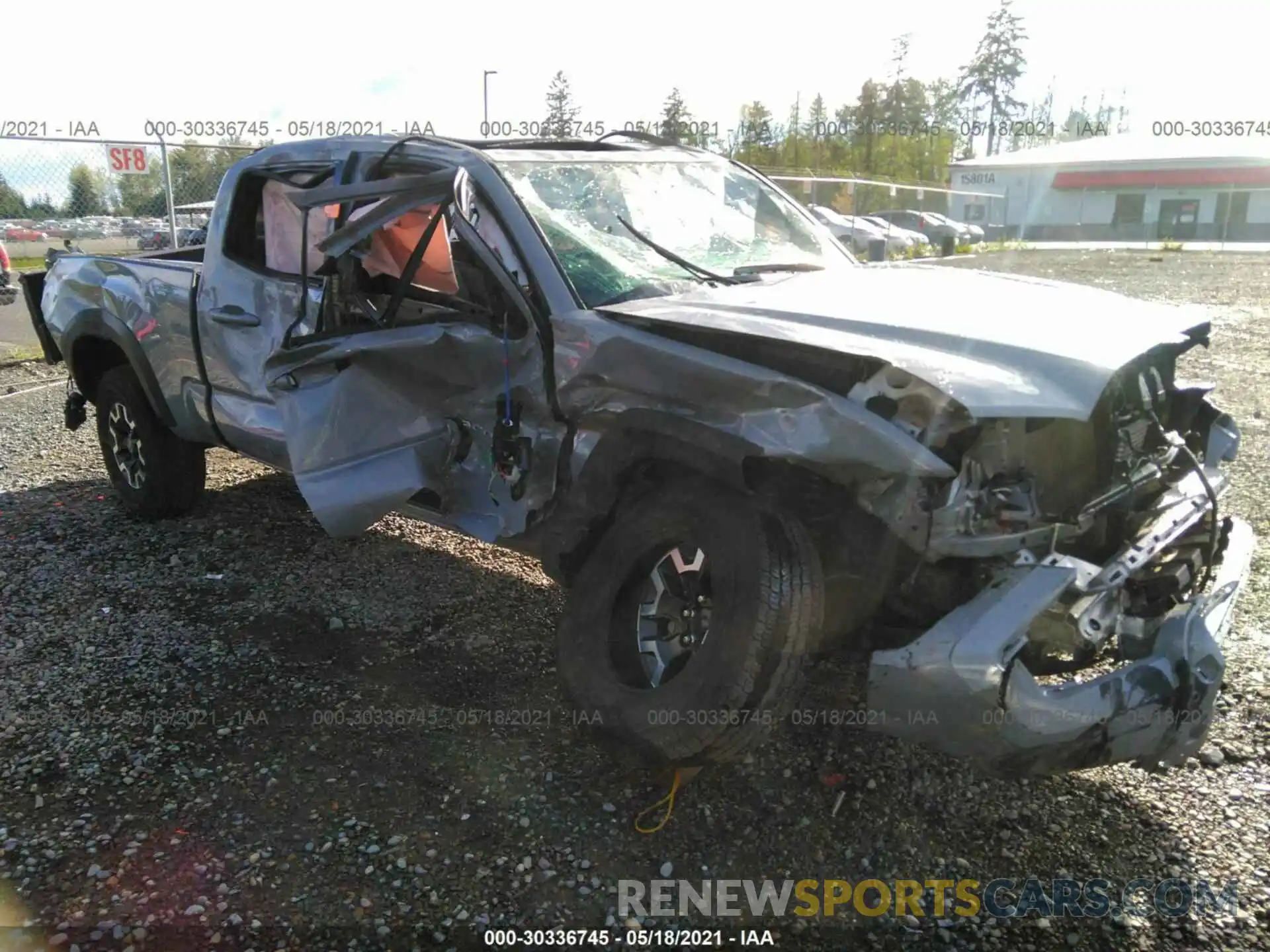 1 Photograph of a damaged car 3TMDZ5BN0LM082410 TOYOTA TACOMA 4WD 2020