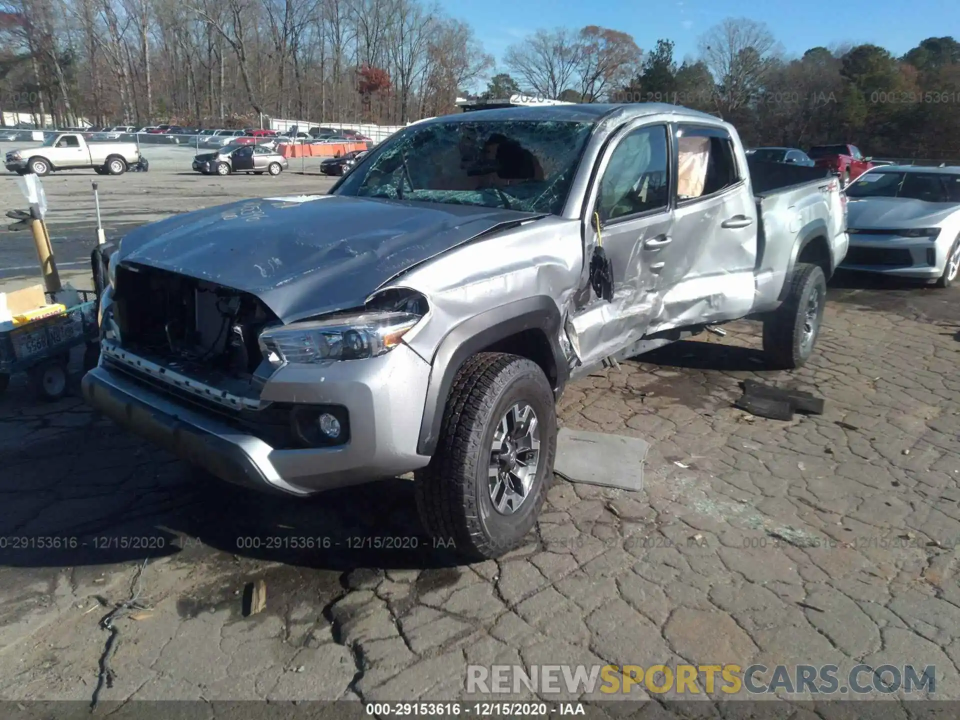 2 Photograph of a damaged car 3TMDZ5BN0LM082844 TOYOTA TACOMA 4WD 2020