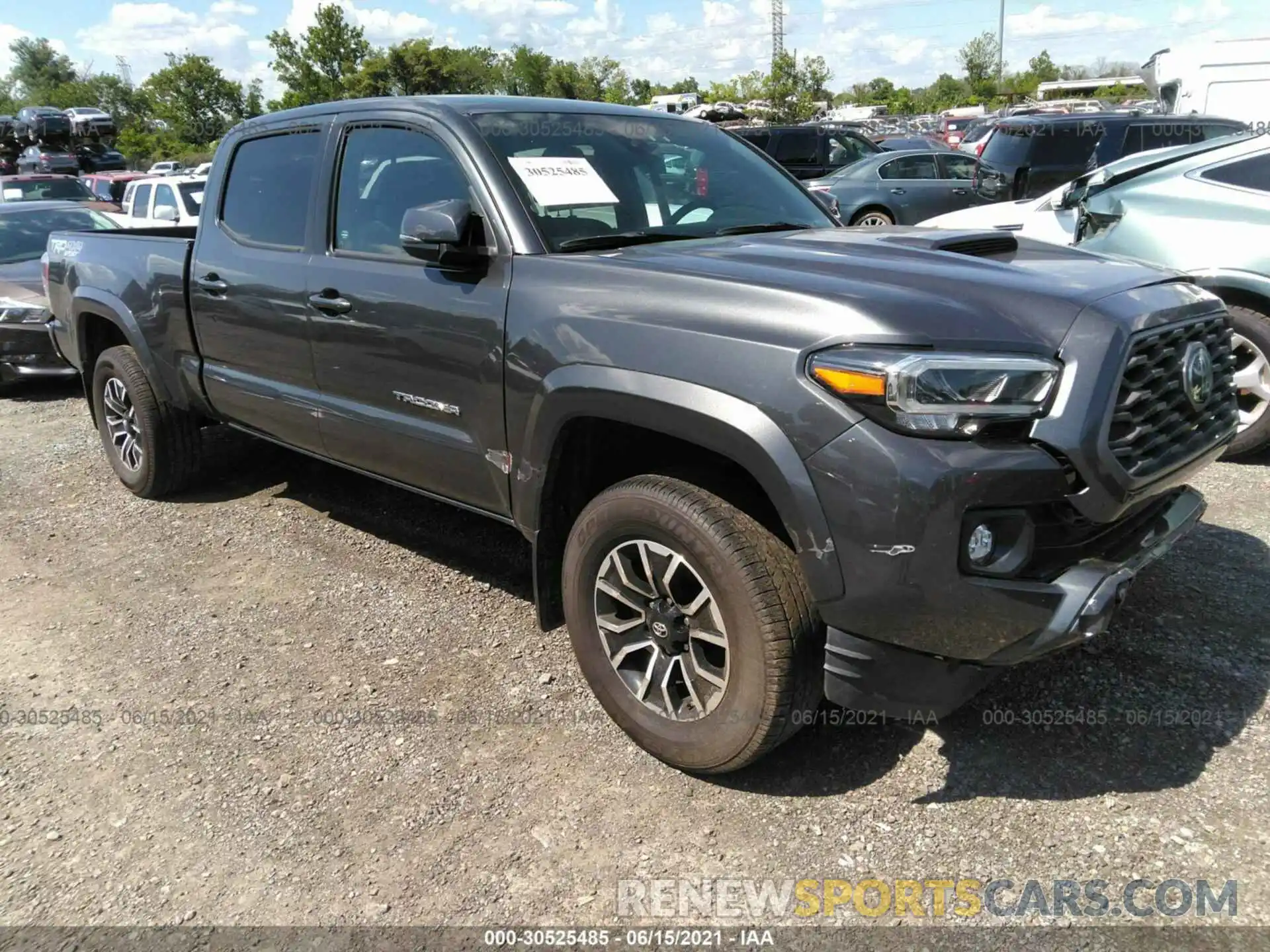 1 Photograph of a damaged car 3TMDZ5BN0LM090555 TOYOTA TACOMA 4WD 2020