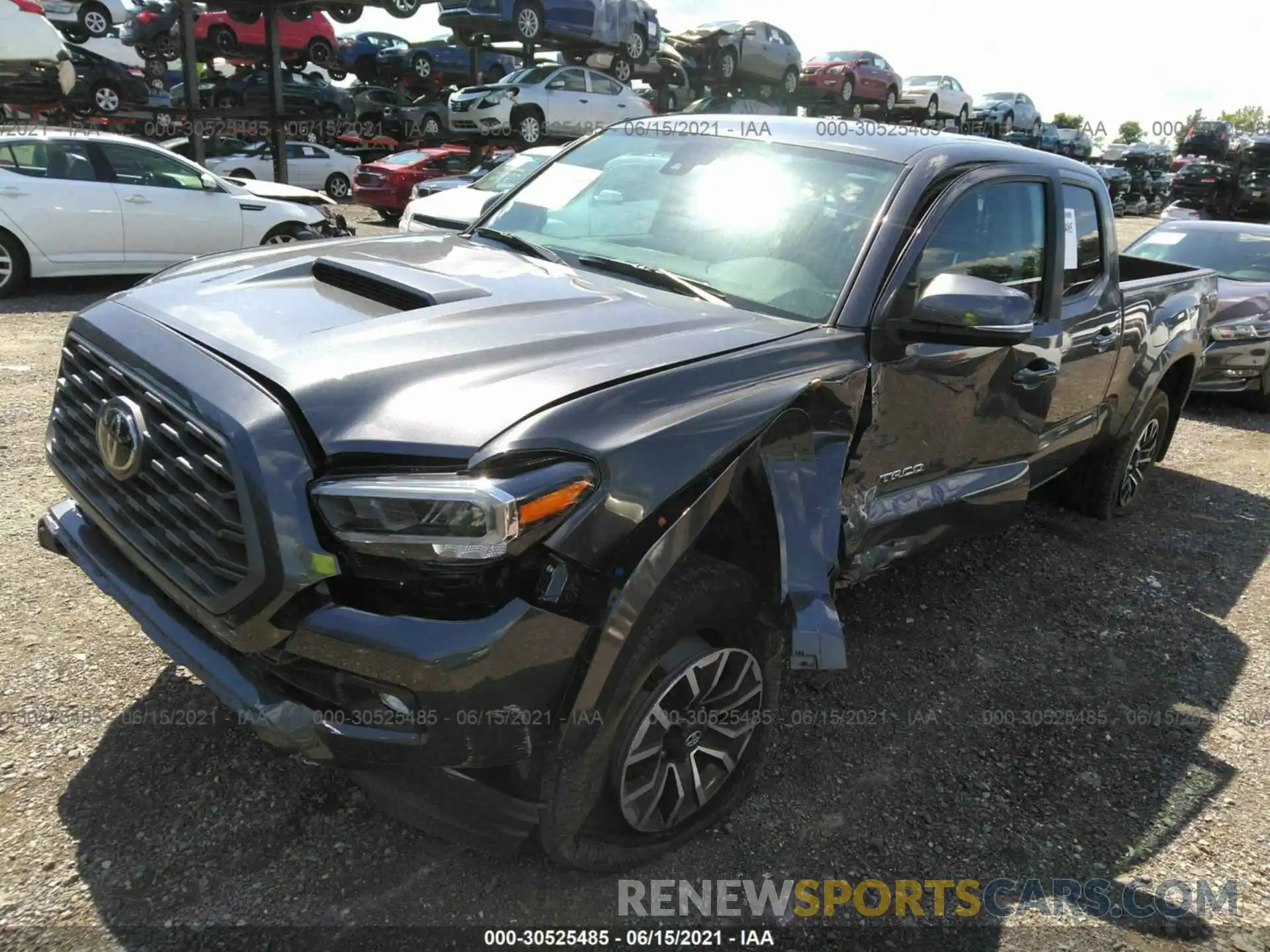 2 Photograph of a damaged car 3TMDZ5BN0LM090555 TOYOTA TACOMA 4WD 2020