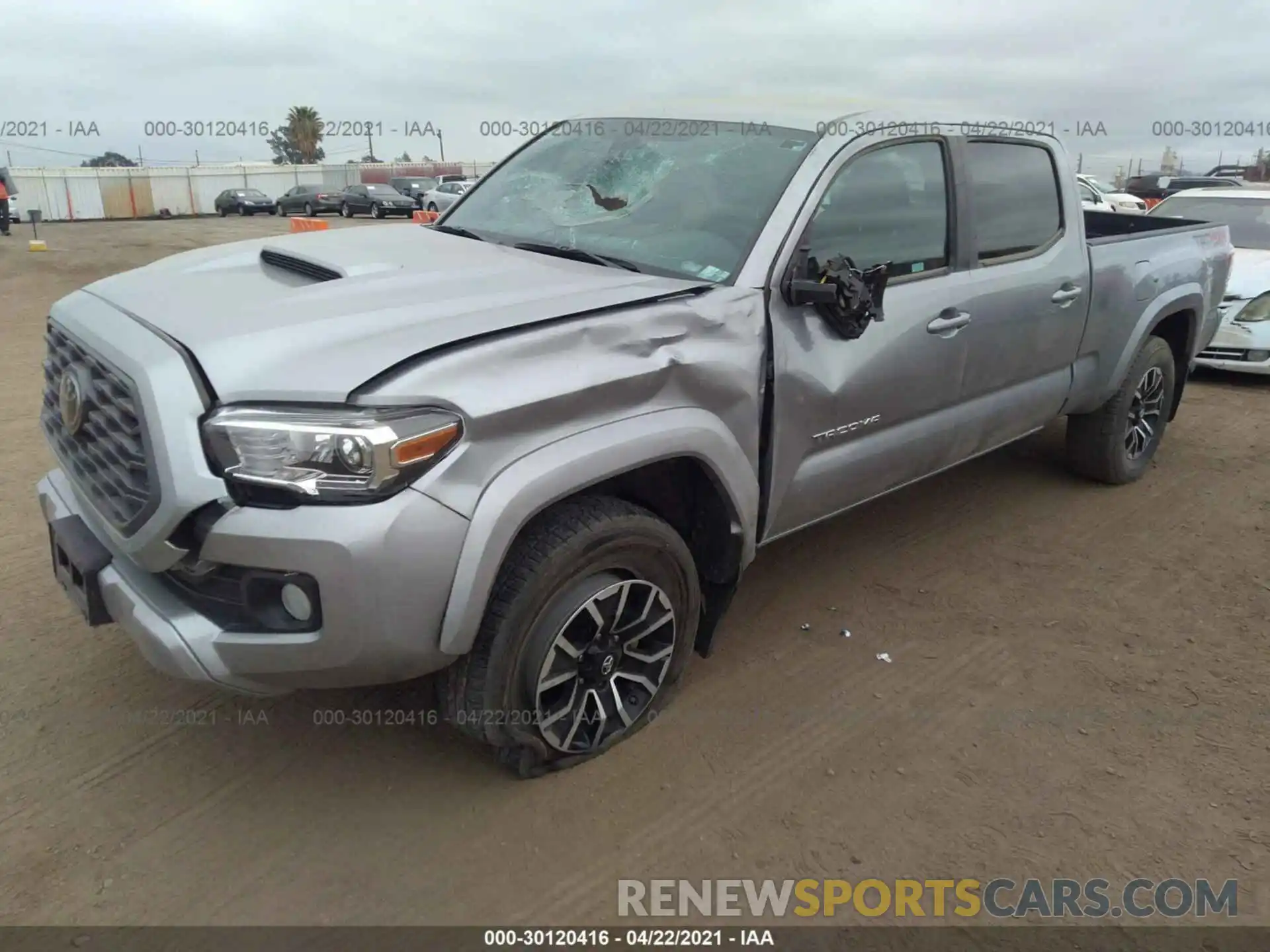 2 Photograph of a damaged car 3TMDZ5BN0LM090796 TOYOTA TACOMA 4WD 2020