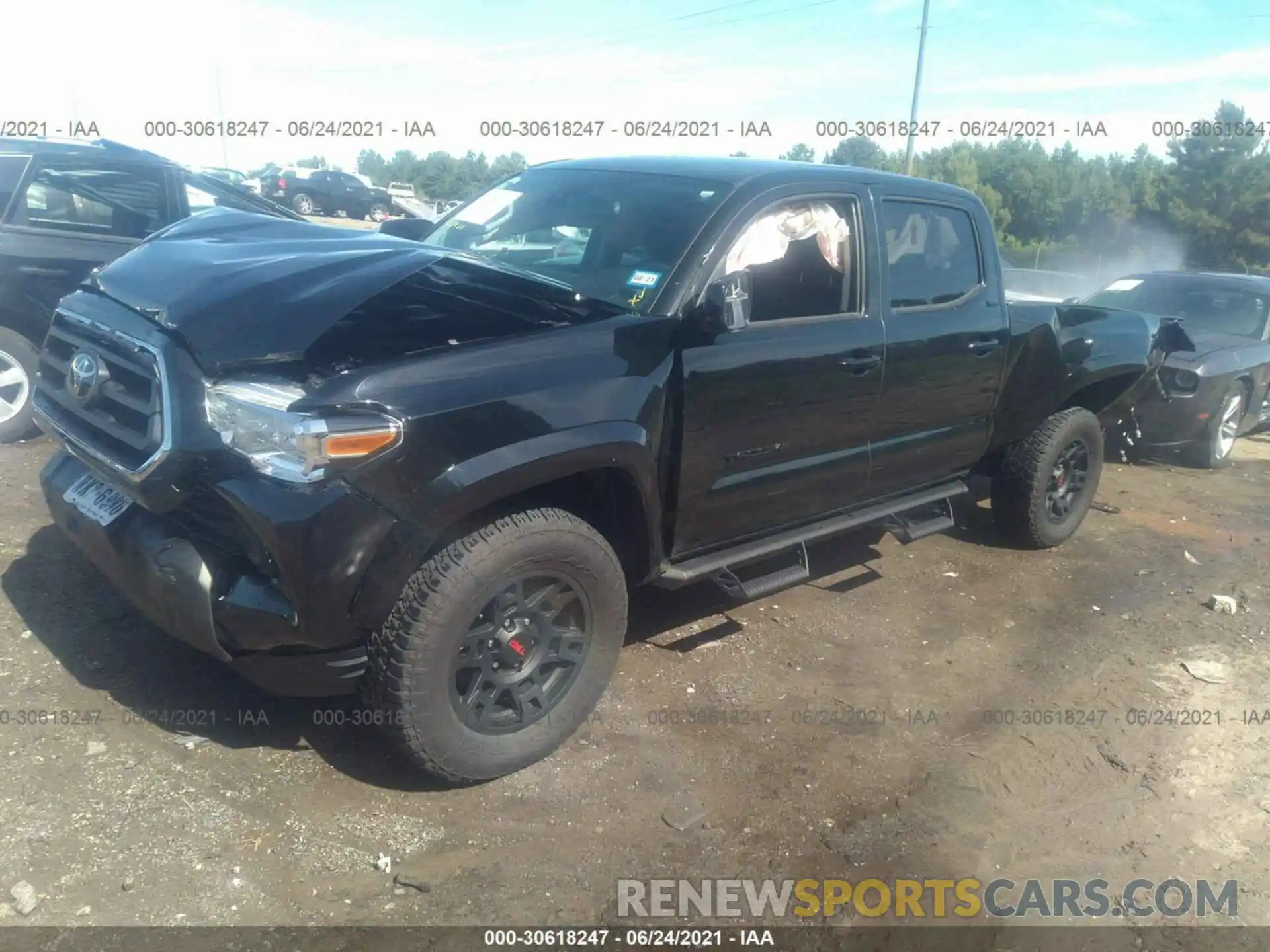 2 Photograph of a damaged car 3TMDZ5BN0LM094783 TOYOTA TACOMA 4WD 2020