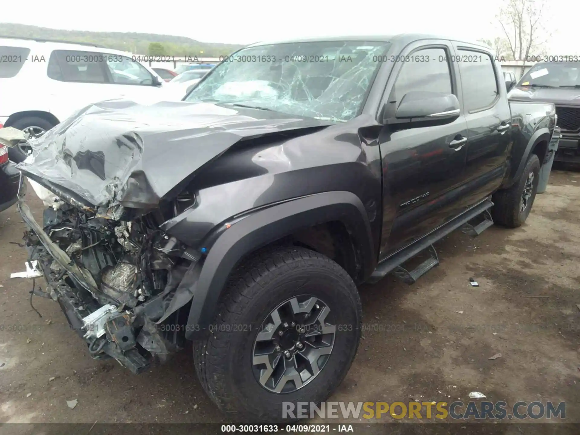 2 Photograph of a damaged car 3TMDZ5BN1LM083243 TOYOTA TACOMA 4WD 2020