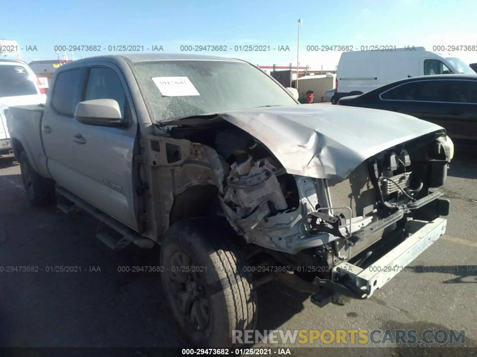 1 Photograph of a damaged car 3TMDZ5BN2LM082960 TOYOTA TACOMA 4WD 2020