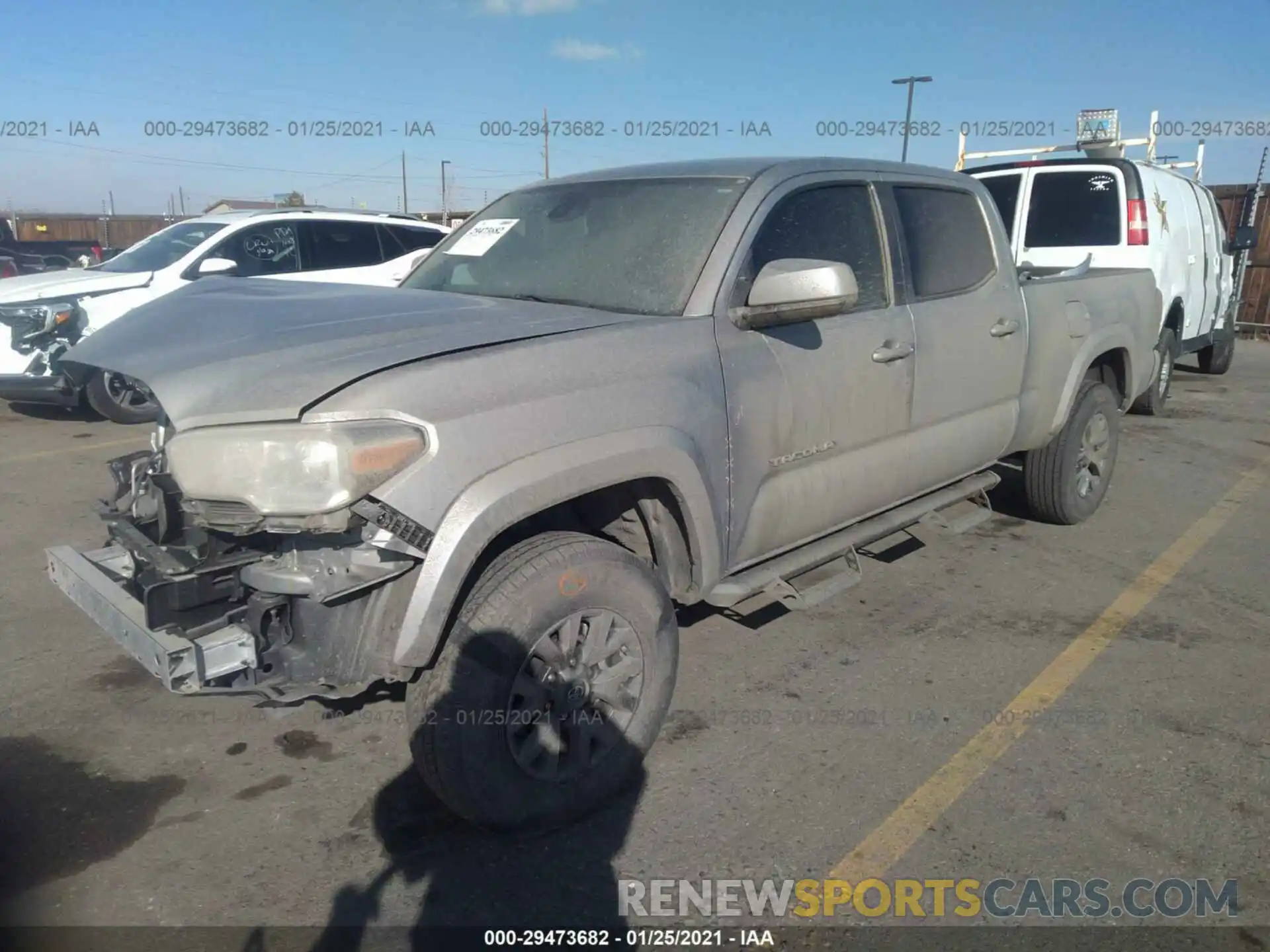 2 Photograph of a damaged car 3TMDZ5BN2LM082960 TOYOTA TACOMA 4WD 2020