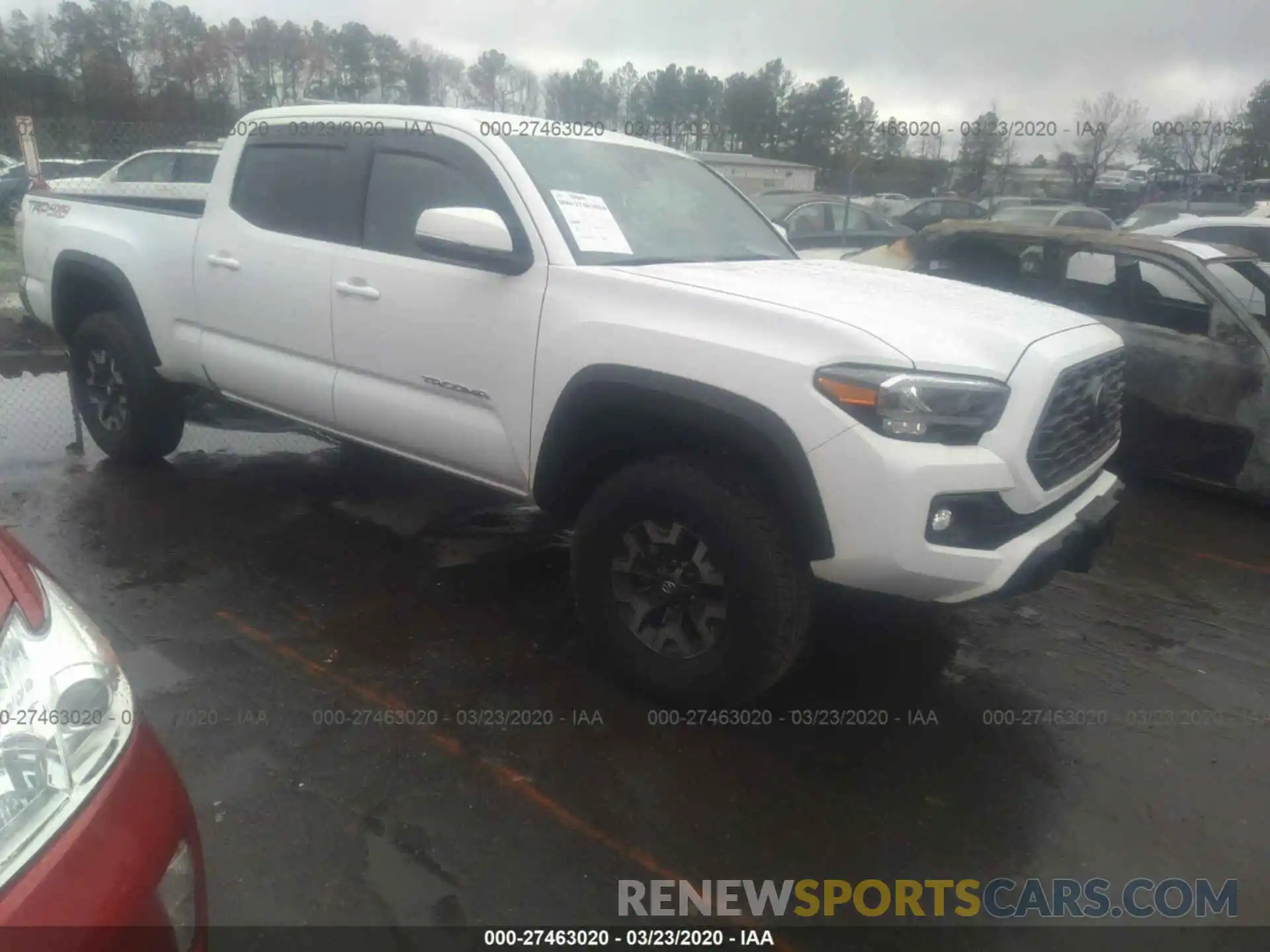 1 Photograph of a damaged car 3TMDZ5BN2LM088192 TOYOTA TACOMA 4WD 2020