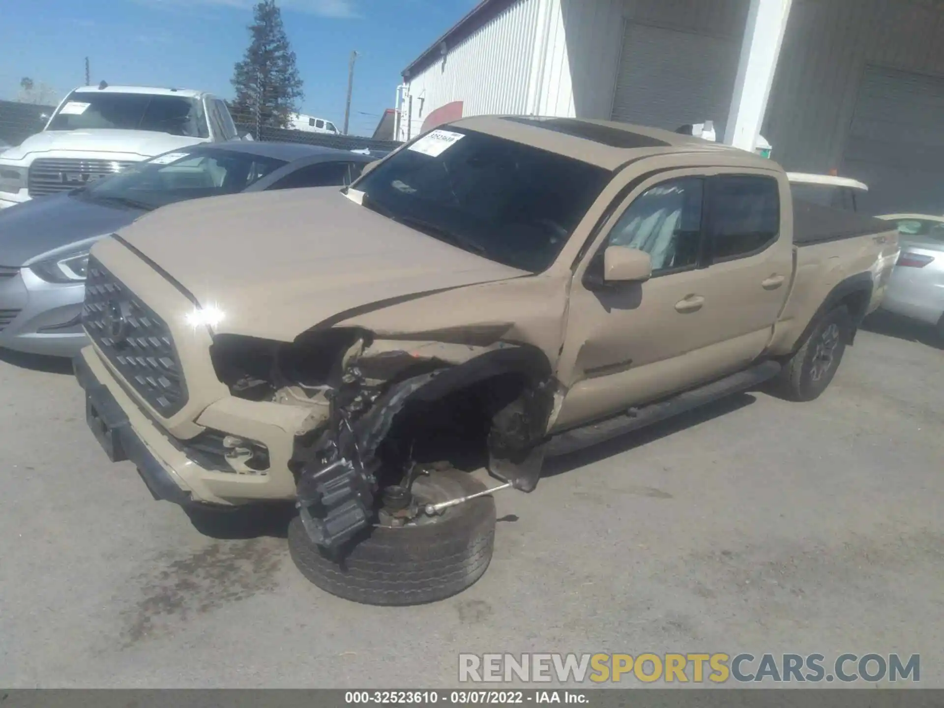 2 Photograph of a damaged car 3TMDZ5BN2LM089259 TOYOTA TACOMA 4WD 2020