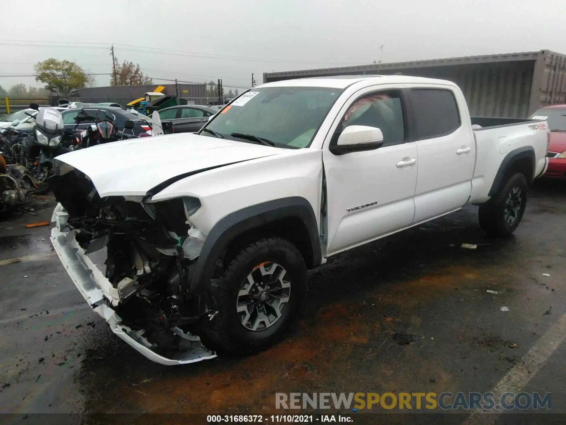 2 Photograph of a damaged car 3TMDZ5BN2LM097426 TOYOTA TACOMA 4WD 2020