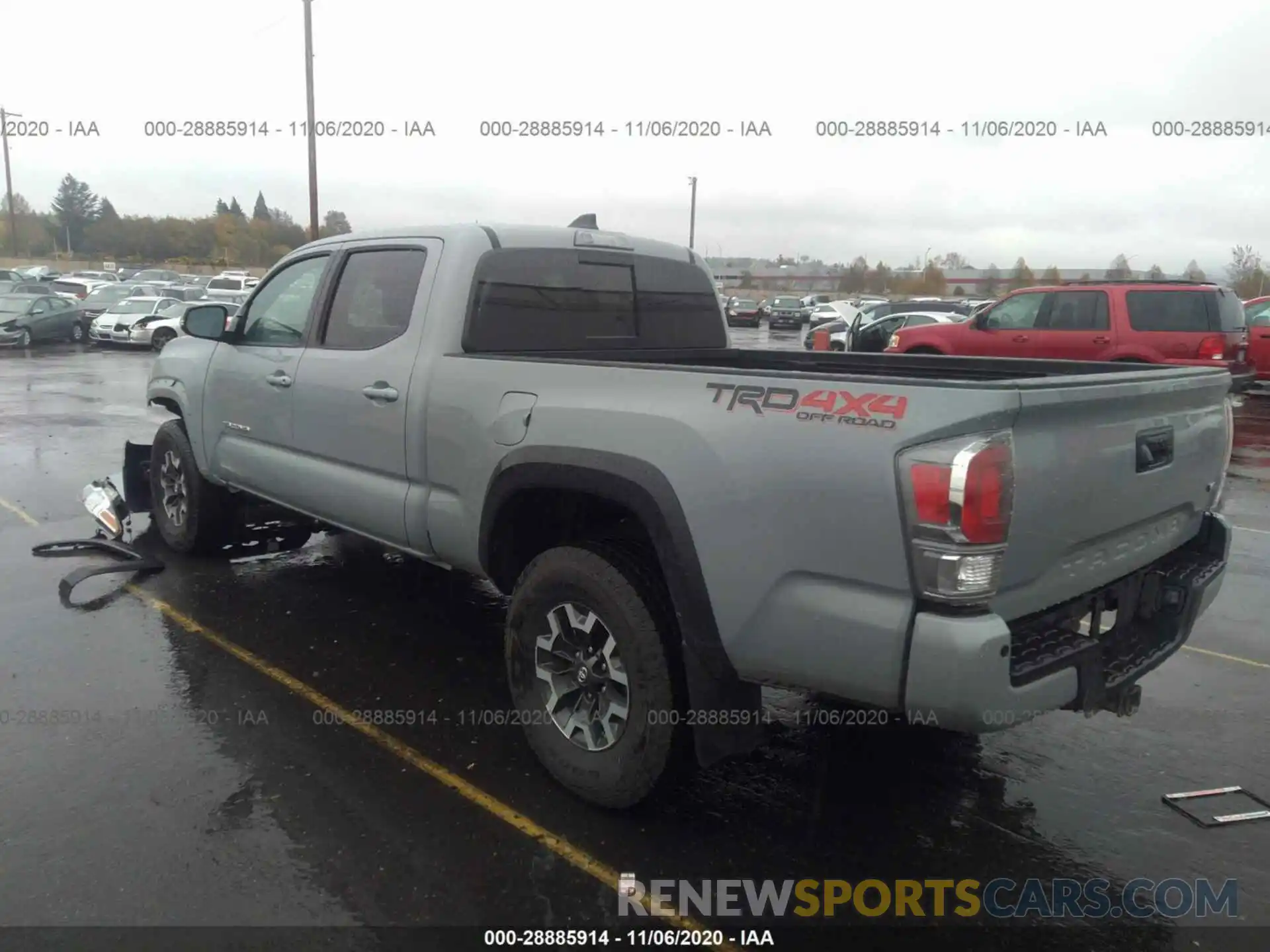 3 Photograph of a damaged car 3TMDZ5BN2LM098060 TOYOTA TACOMA 4WD 2020