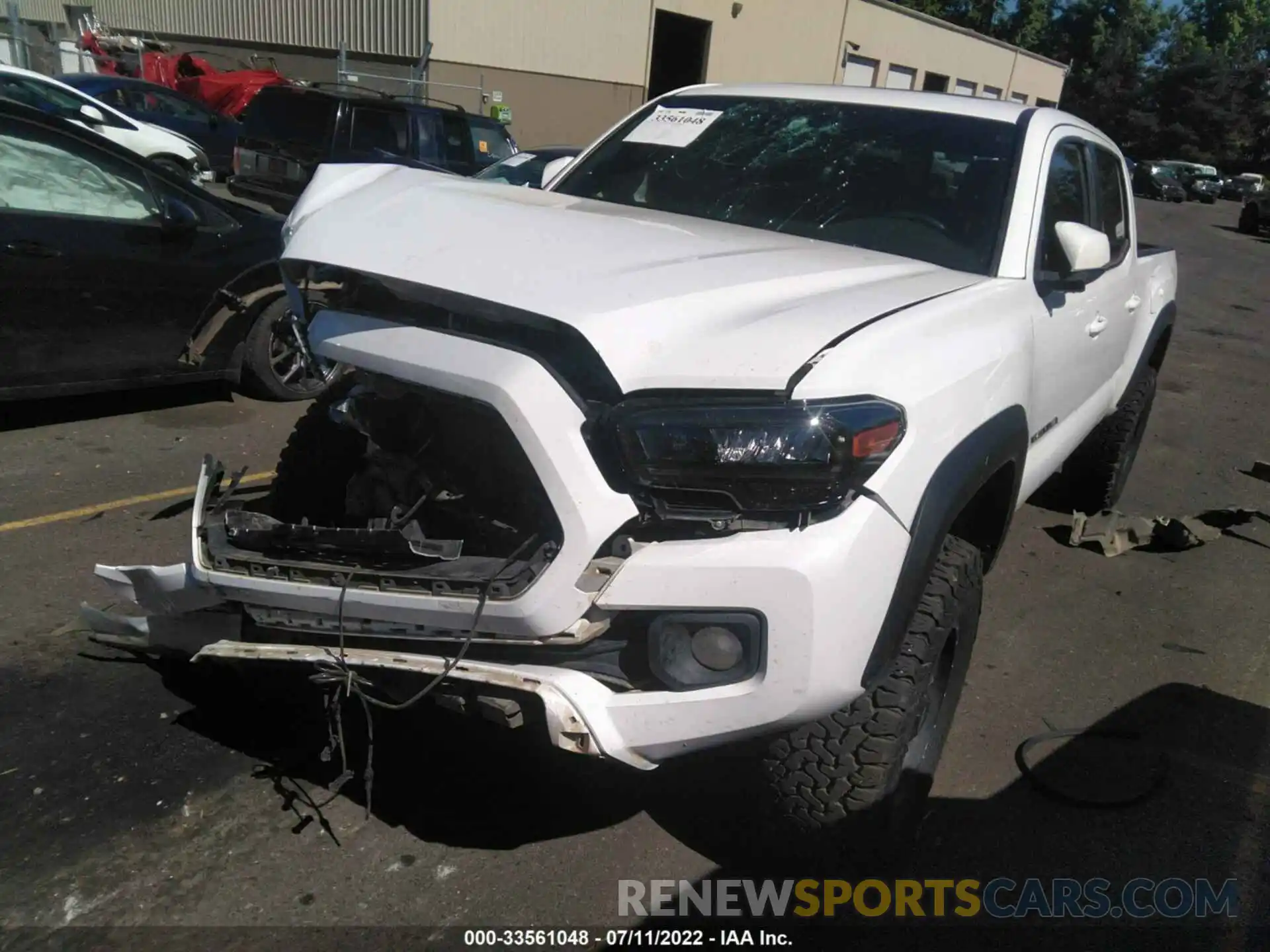 2 Photograph of a damaged car 3TMDZ5BN4LM083382 TOYOTA TACOMA 4WD 2020