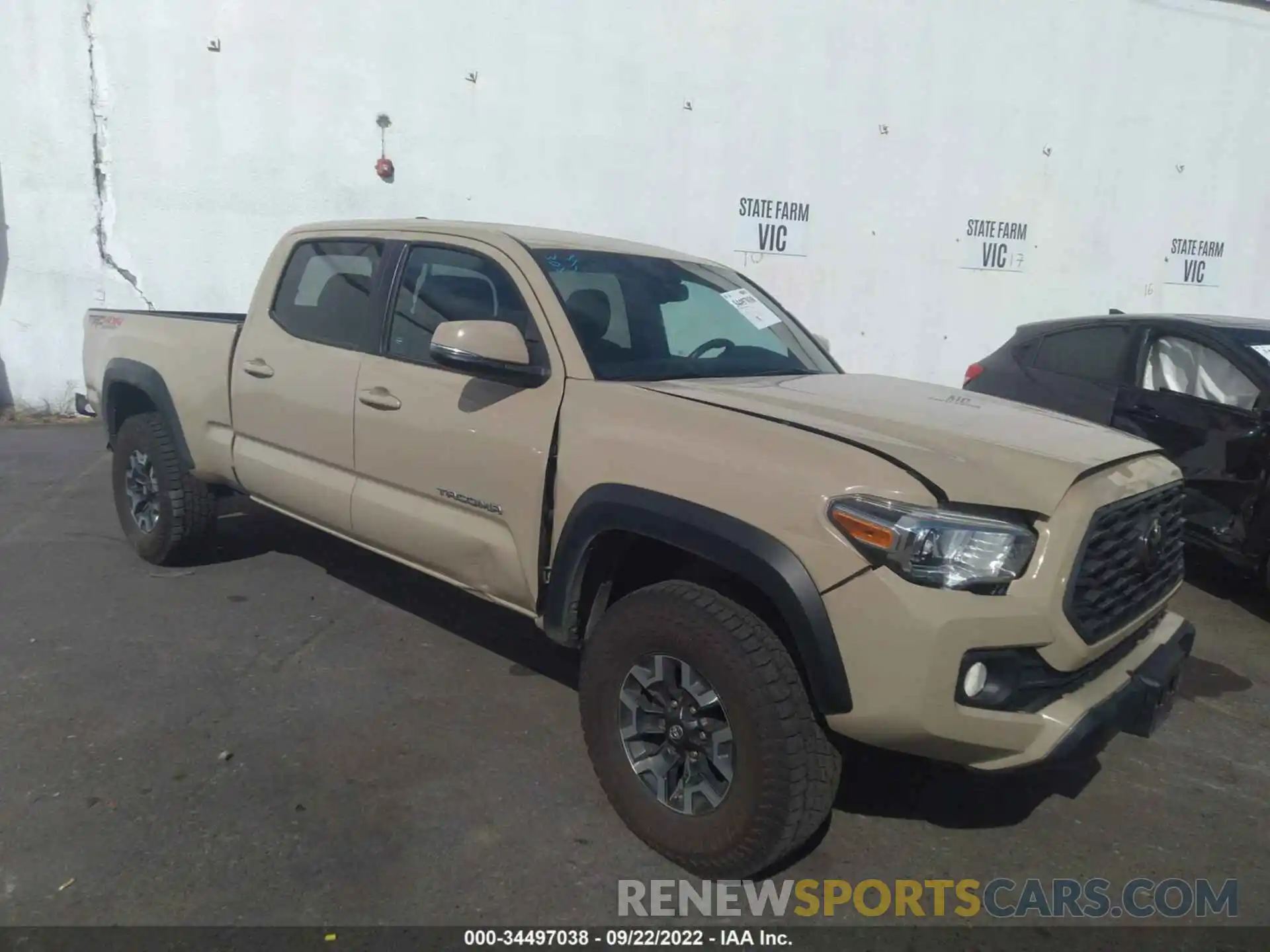 1 Photograph of a damaged car 3TMDZ5BN4LM087822 TOYOTA TACOMA 4WD 2020