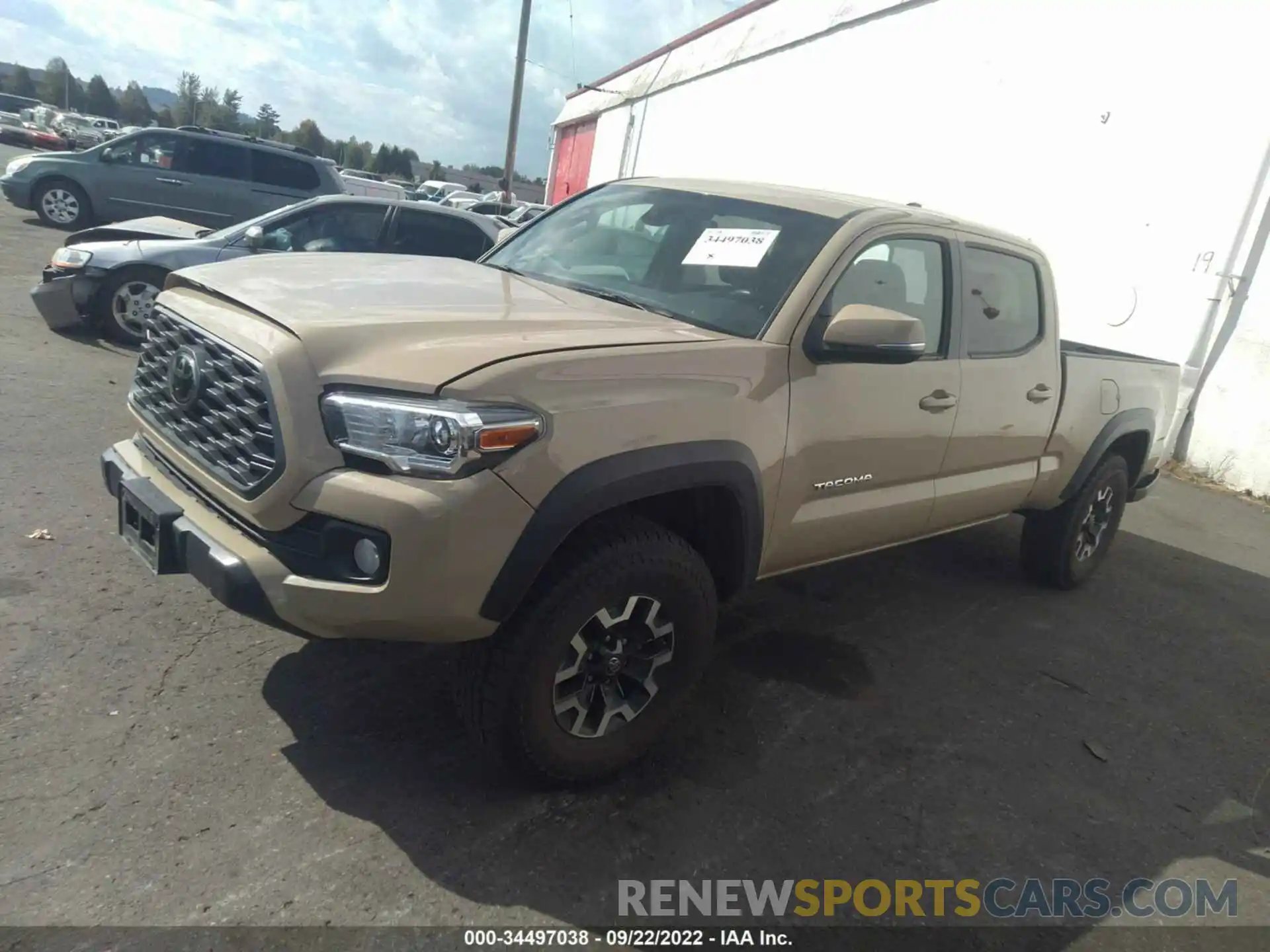 2 Photograph of a damaged car 3TMDZ5BN4LM087822 TOYOTA TACOMA 4WD 2020