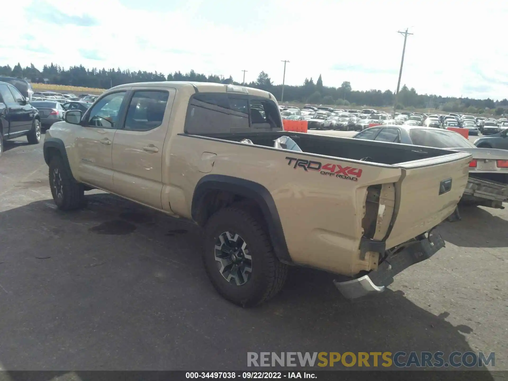 3 Photograph of a damaged car 3TMDZ5BN4LM087822 TOYOTA TACOMA 4WD 2020