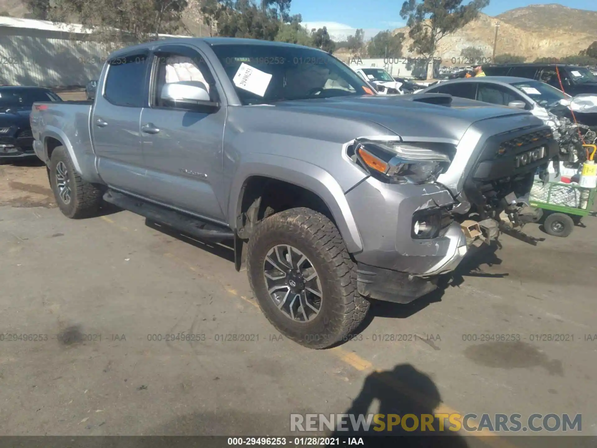 1 Photograph of a damaged car 3TMDZ5BN5LM081141 TOYOTA TACOMA 4WD 2020