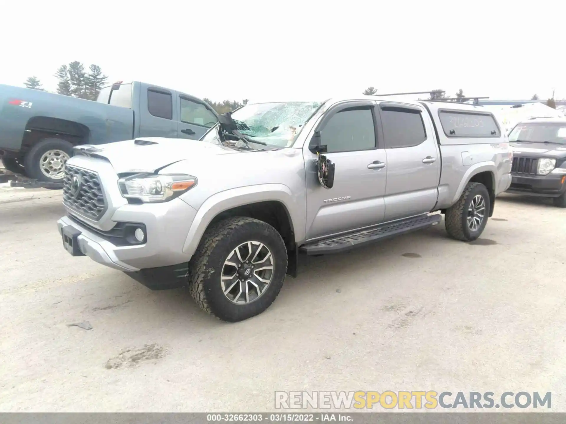 2 Photograph of a damaged car 3TMDZ5BN5LM082533 TOYOTA TACOMA 4WD 2020