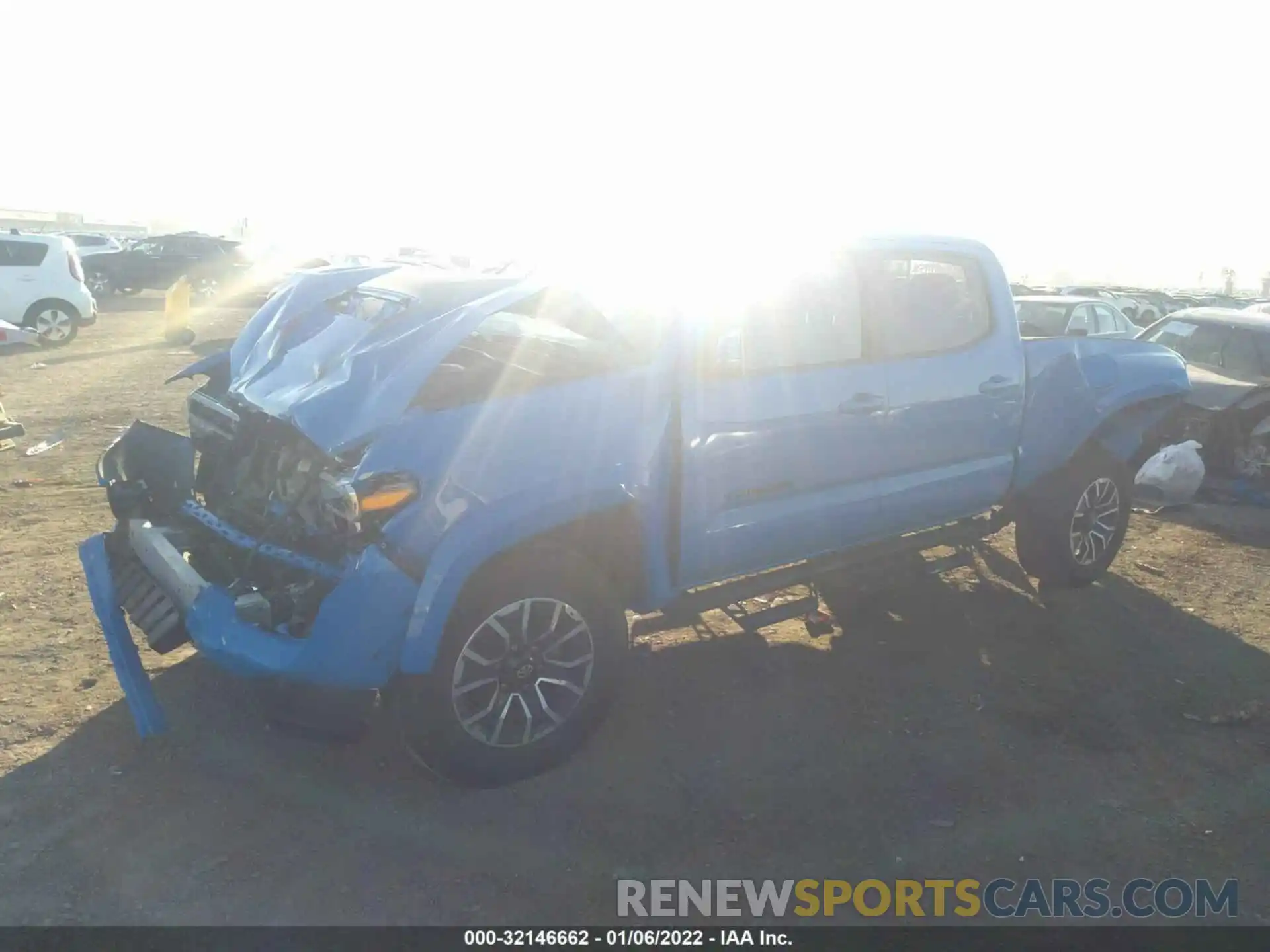 2 Photograph of a damaged car 3TMDZ5BN5LM083729 TOYOTA TACOMA 4WD 2020