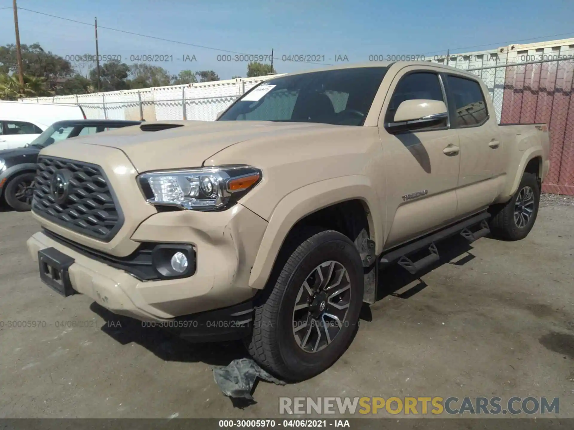 2 Фотография поврежденного автомобиля 3TMDZ5BN5LM084623 TOYOTA TACOMA 4WD 2020