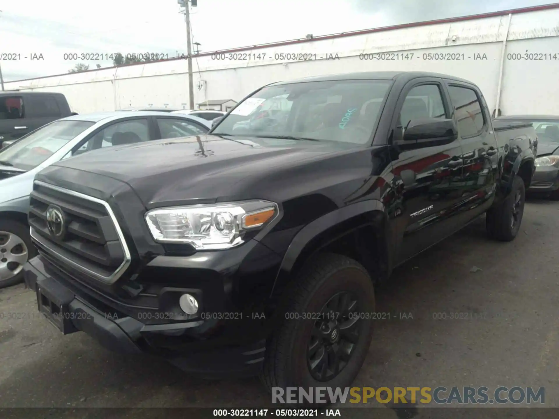 2 Photograph of a damaged car 3TMDZ5BN5LM090437 TOYOTA TACOMA 4WD 2020