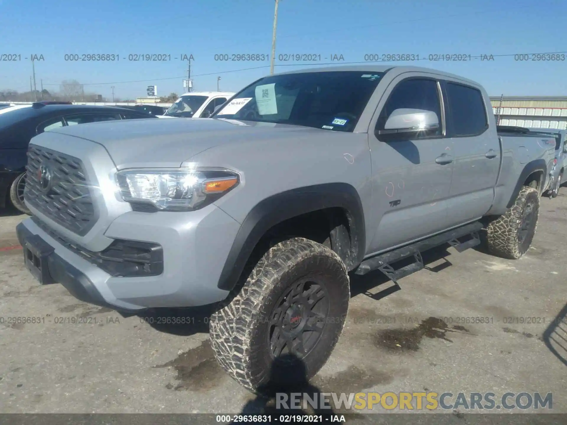 2 Photograph of a damaged car 3TMDZ5BN5LM091250 TOYOTA TACOMA 4WD 2020