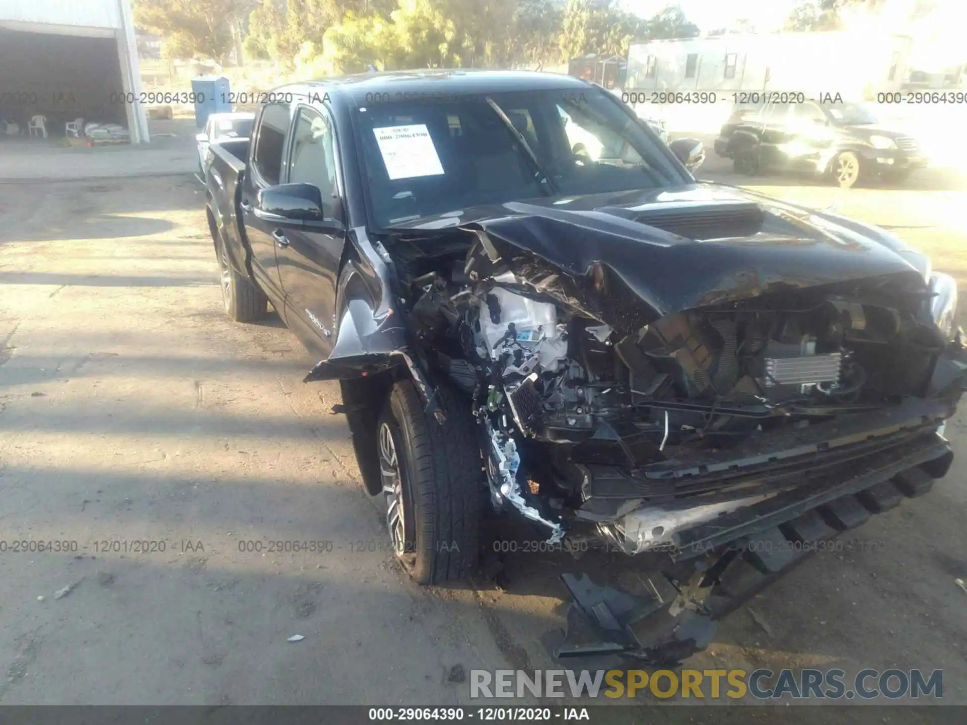 1 Photograph of a damaged car 3TMDZ5BN5LM091958 TOYOTA TACOMA 4WD 2020