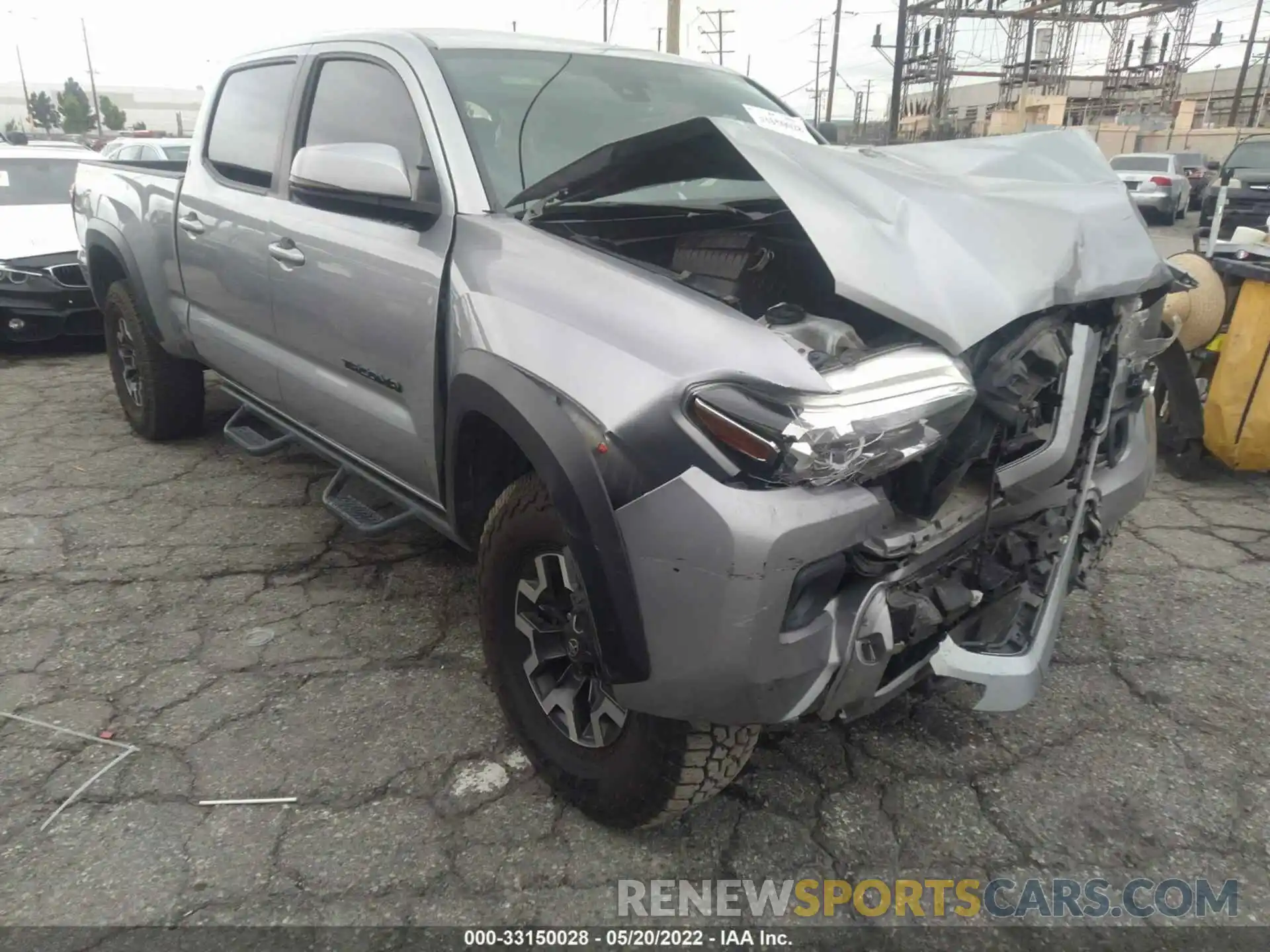 1 Photograph of a damaged car 3TMDZ5BN5LM095766 TOYOTA TACOMA 4WD 2020