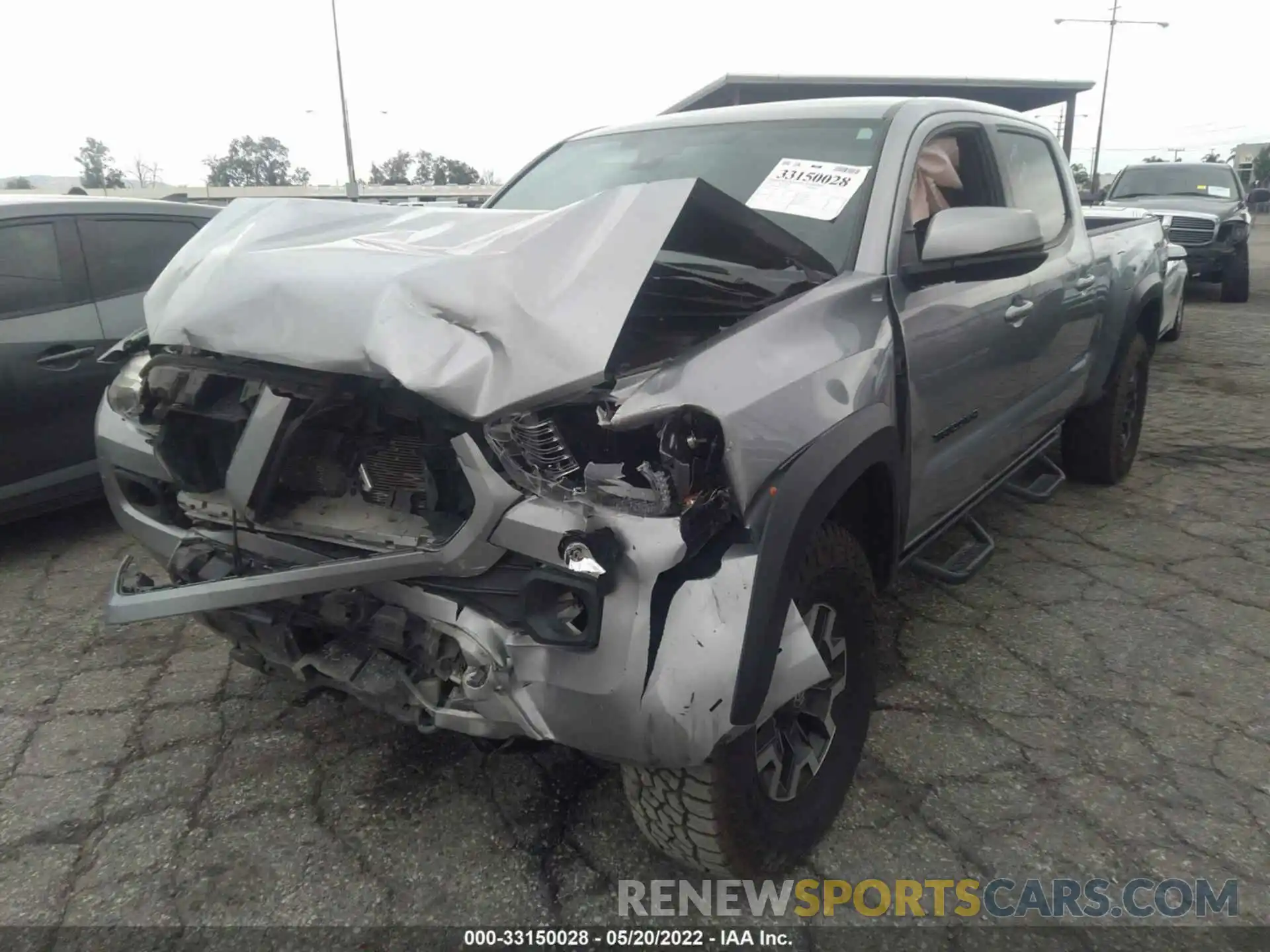 2 Photograph of a damaged car 3TMDZ5BN5LM095766 TOYOTA TACOMA 4WD 2020