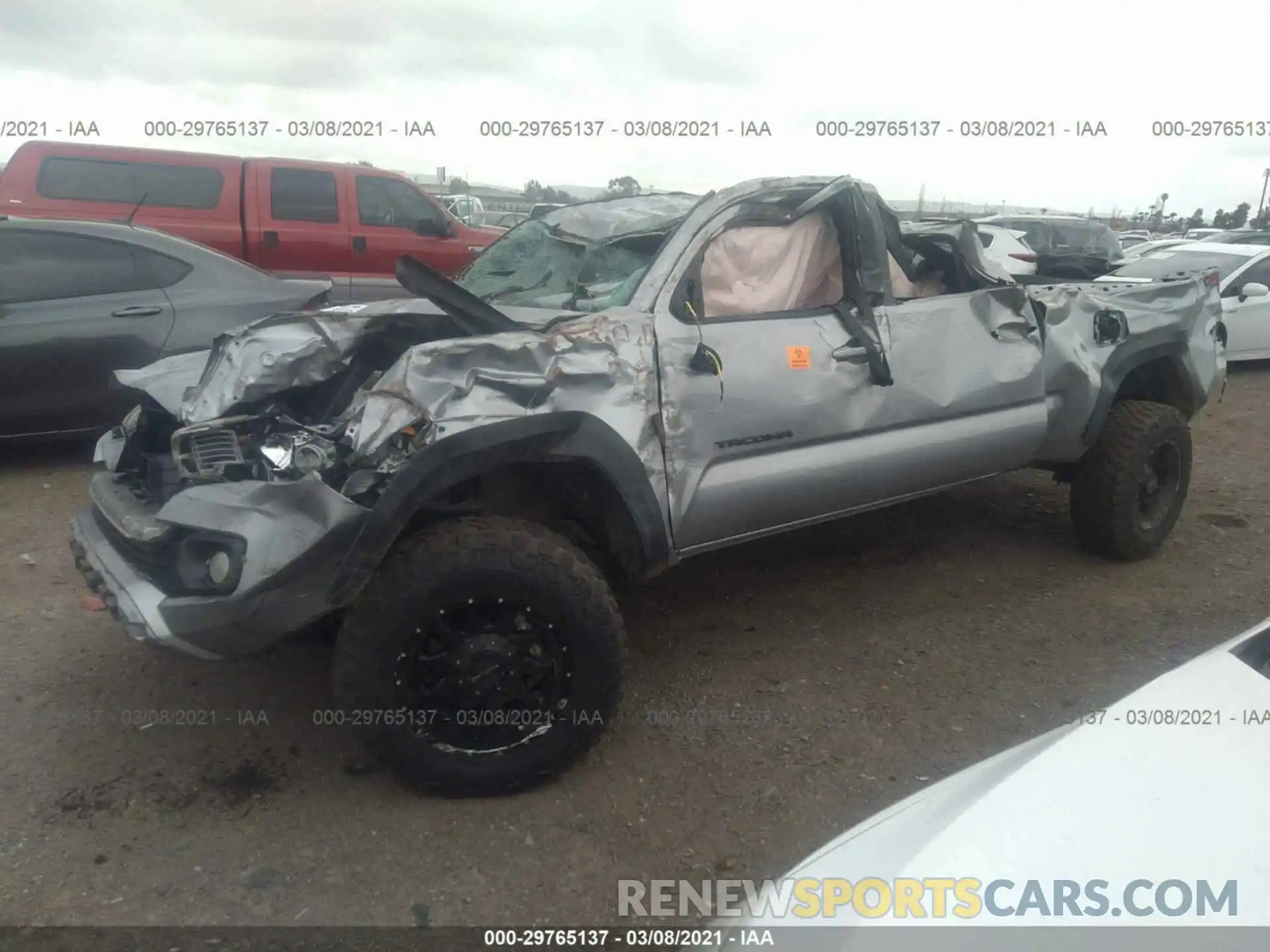 2 Photograph of a damaged car 3TMDZ5BN6LM098580 TOYOTA TACOMA 4WD 2020