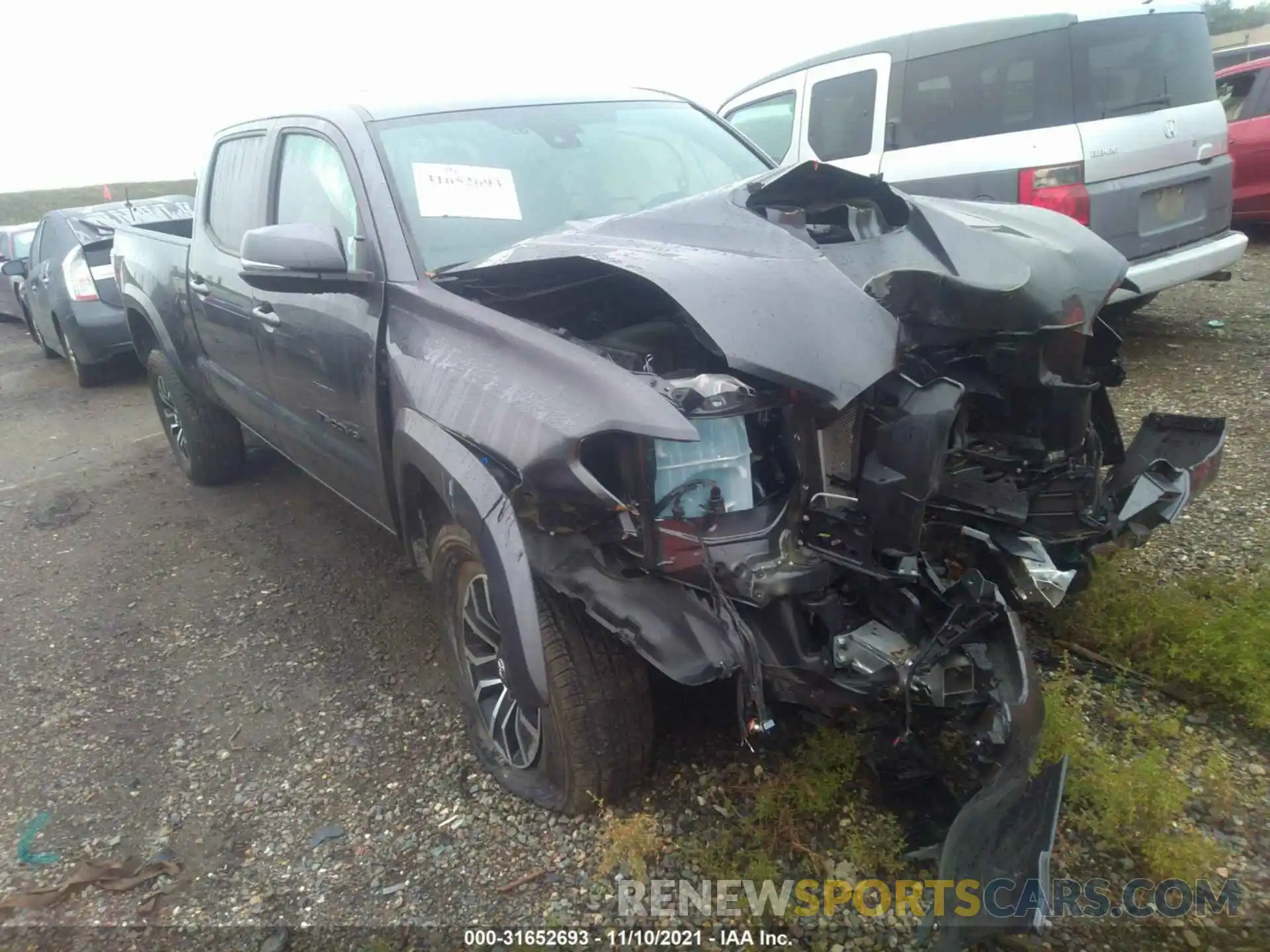 1 Photograph of a damaged car 3TMDZ5BN7LM092576 TOYOTA TACOMA 4WD 2020