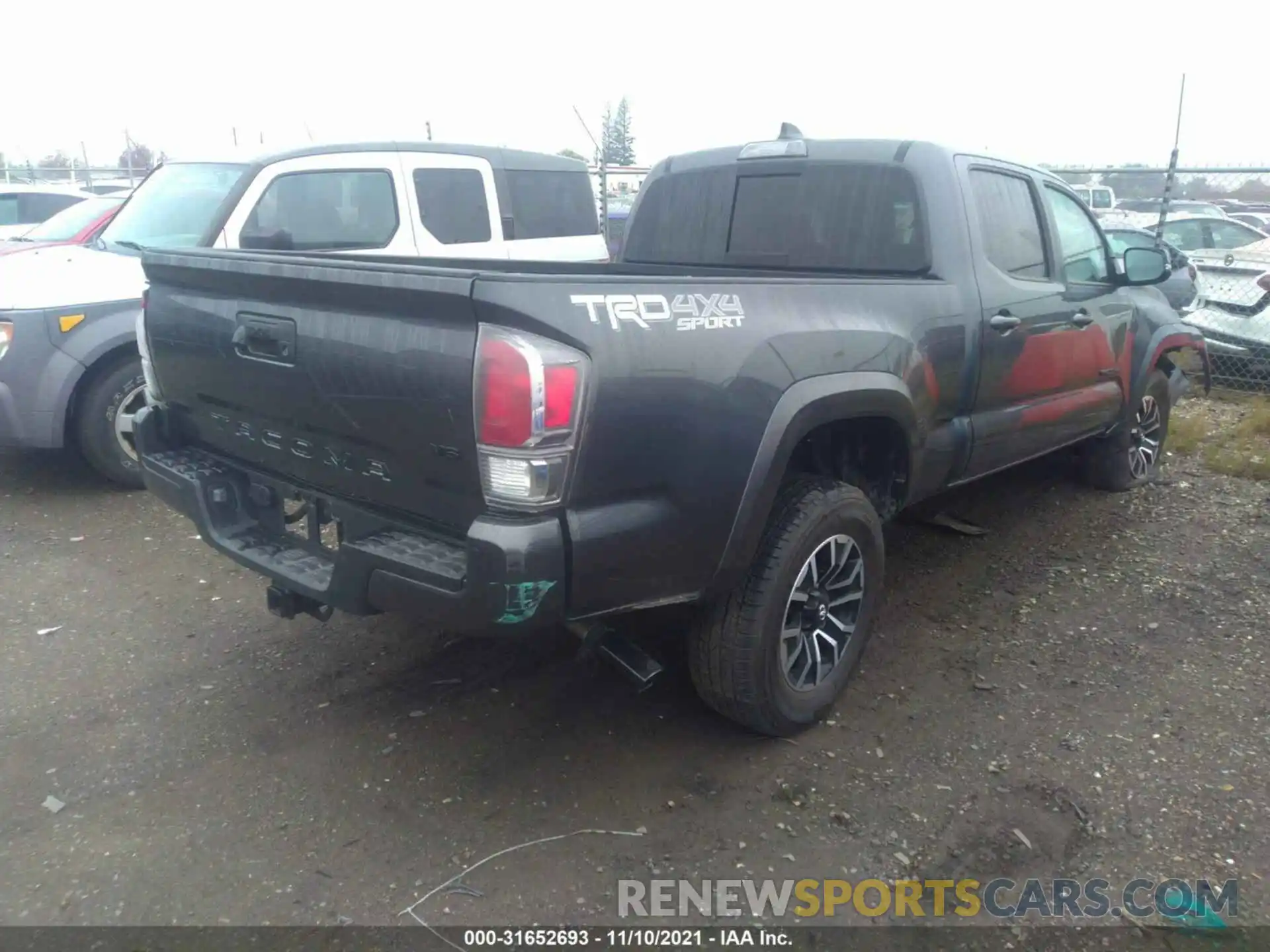 4 Photograph of a damaged car 3TMDZ5BN7LM092576 TOYOTA TACOMA 4WD 2020