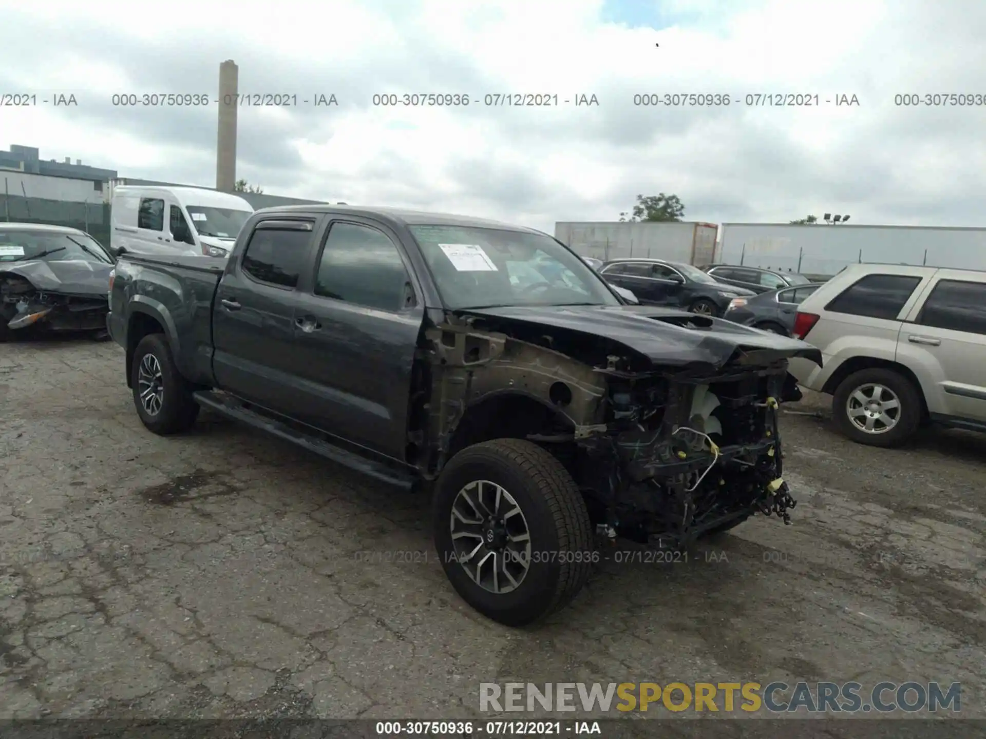 1 Photograph of a damaged car 3TMDZ5BN7LM096580 TOYOTA TACOMA 4WD 2020