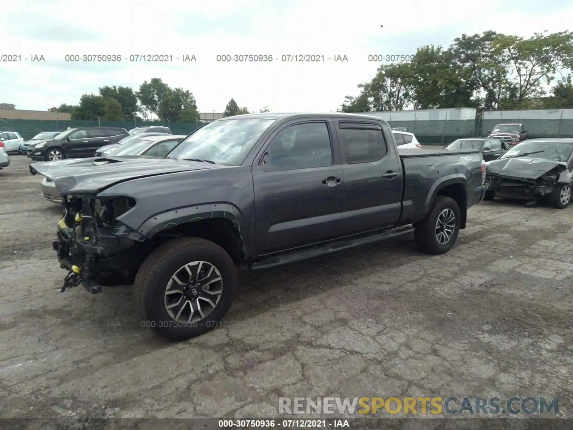 2 Photograph of a damaged car 3TMDZ5BN7LM096580 TOYOTA TACOMA 4WD 2020