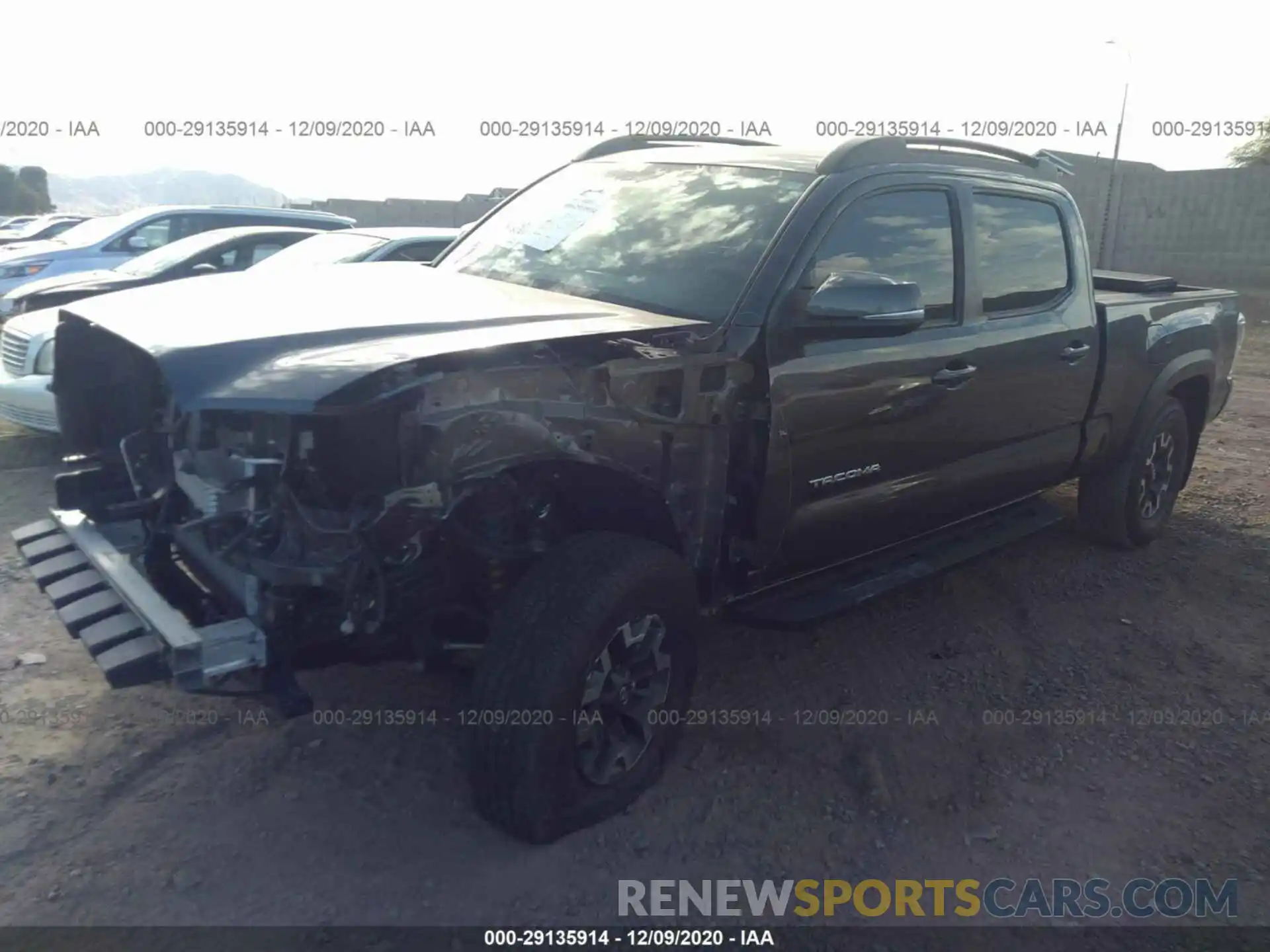 2 Photograph of a damaged car 3TMDZ5BN8LM079934 TOYOTA TACOMA 4WD 2020