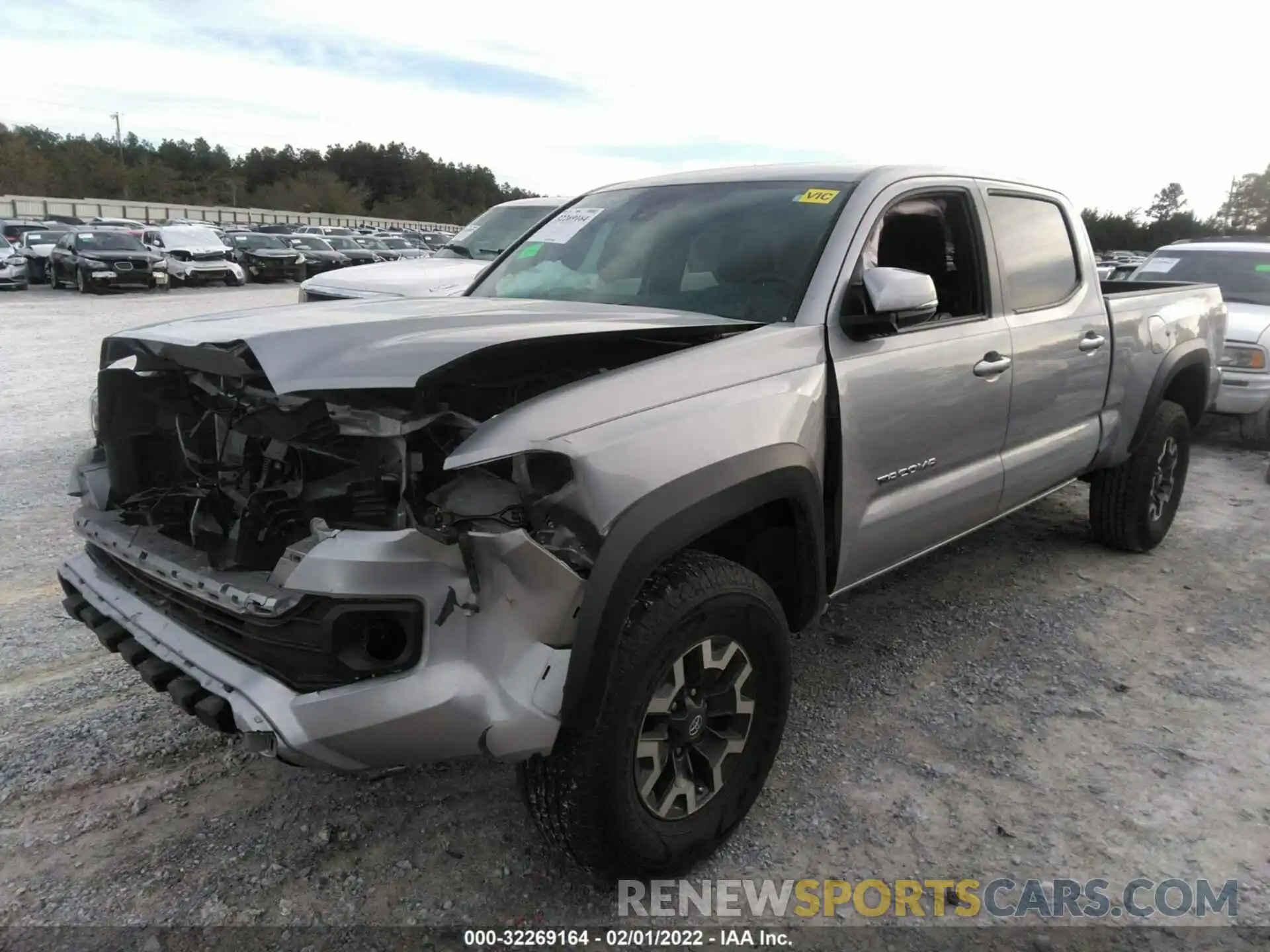 2 Photograph of a damaged car 3TMDZ5BN8LM081702 TOYOTA TACOMA 4WD 2020