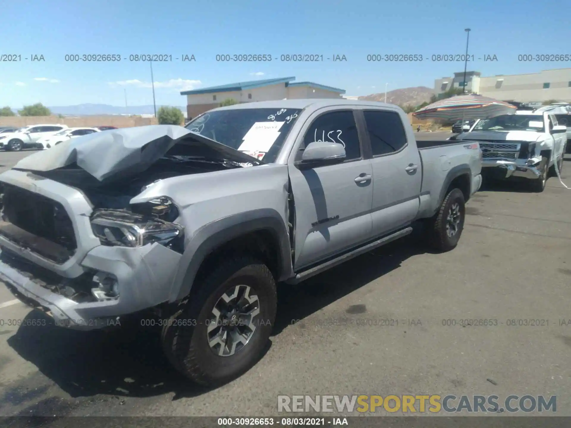 2 Photograph of a damaged car 3TMDZ5BN8LM083871 TOYOTA TACOMA 4WD 2020